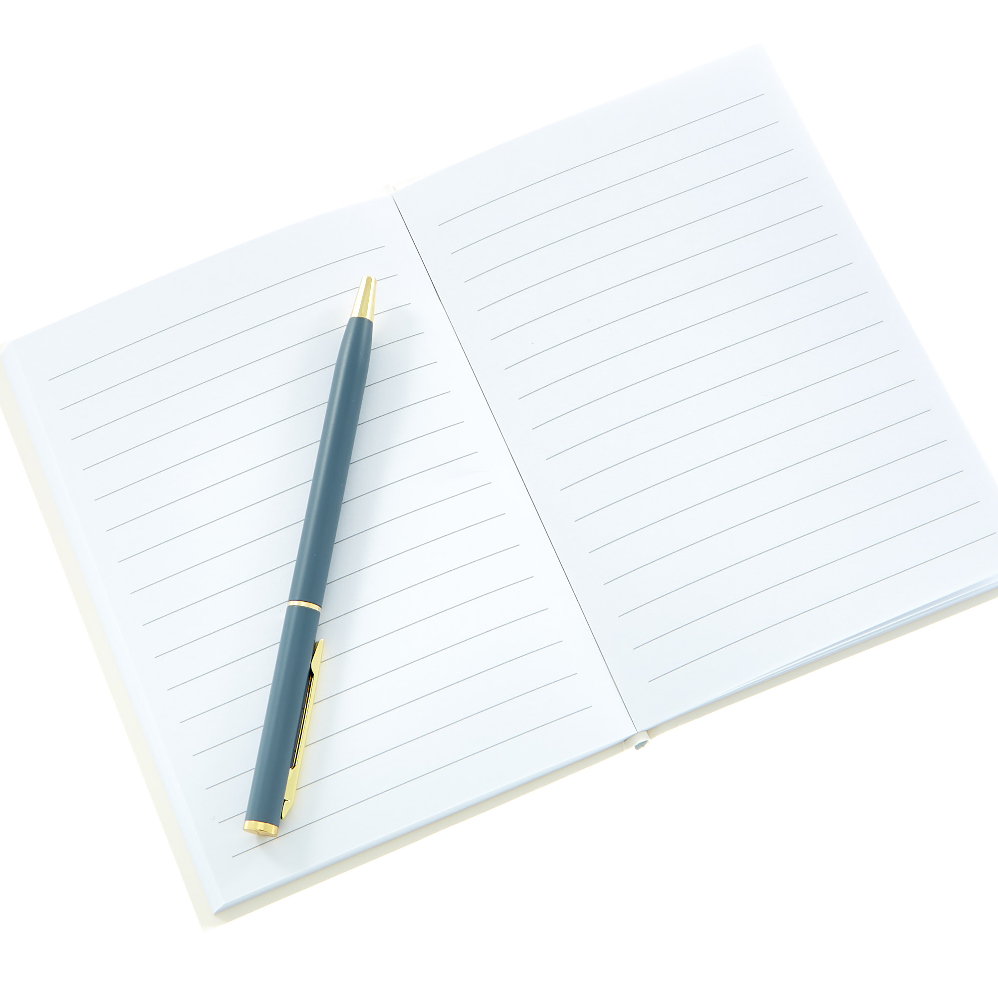 A6 Notebook with Pen - Grey 