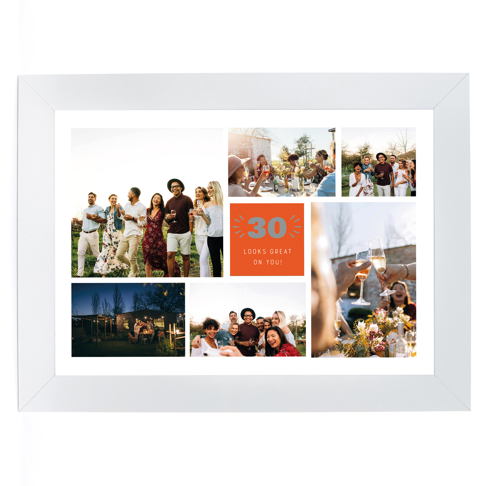 Personalised 30th Birthday Photo Print - Editable Age, Looks Great On You (Landscape)