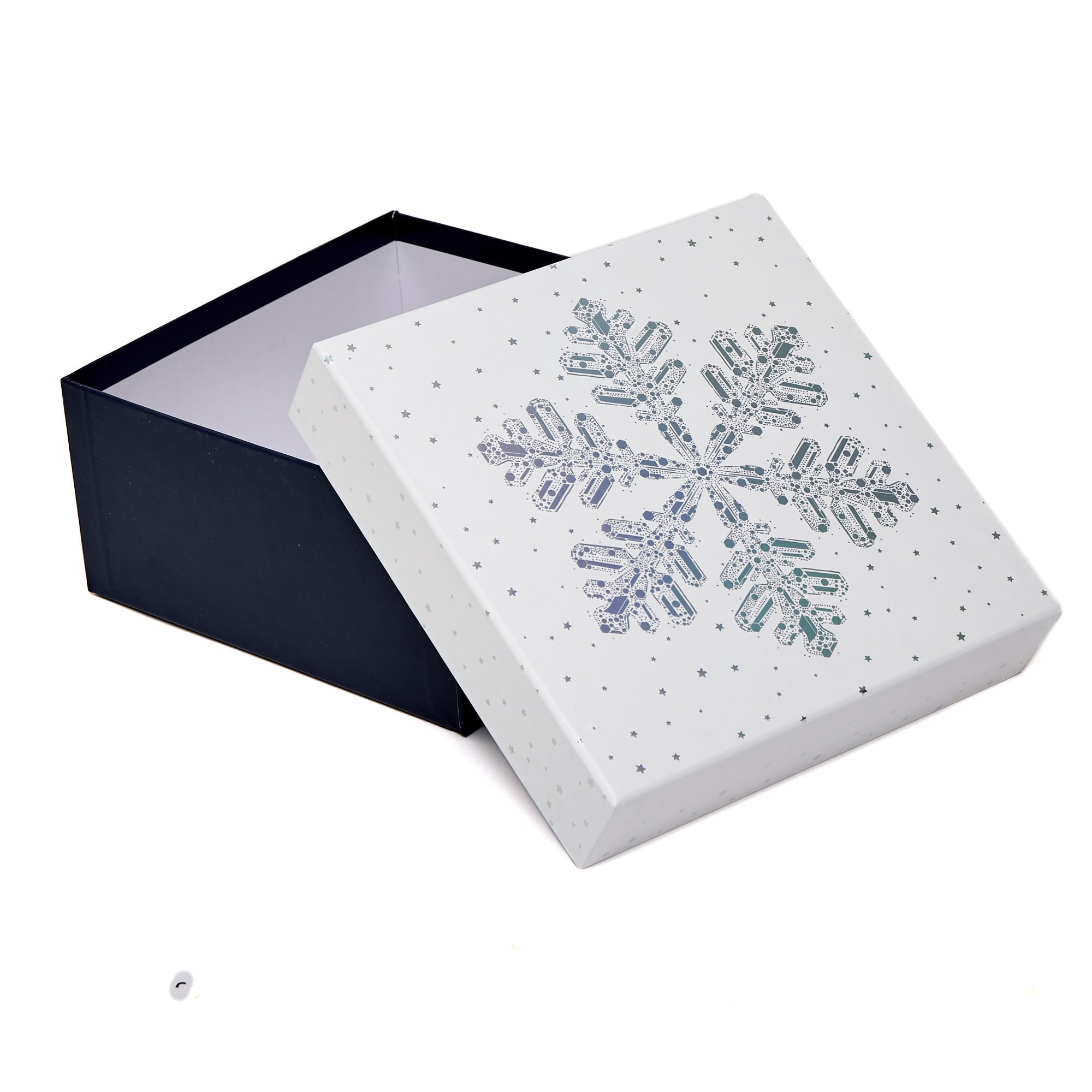 Frosted Glimmer Nested Christmas Gift Boxes - Pack of 4