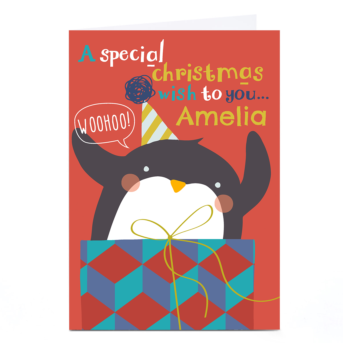 Personalised Bev Hopwood Christmas Card - A special Christmas