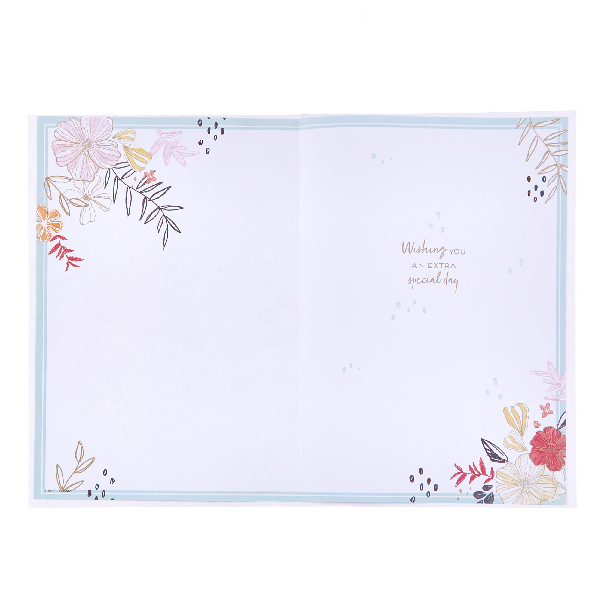 Birthday Card - Floral Pattern Any Recipient