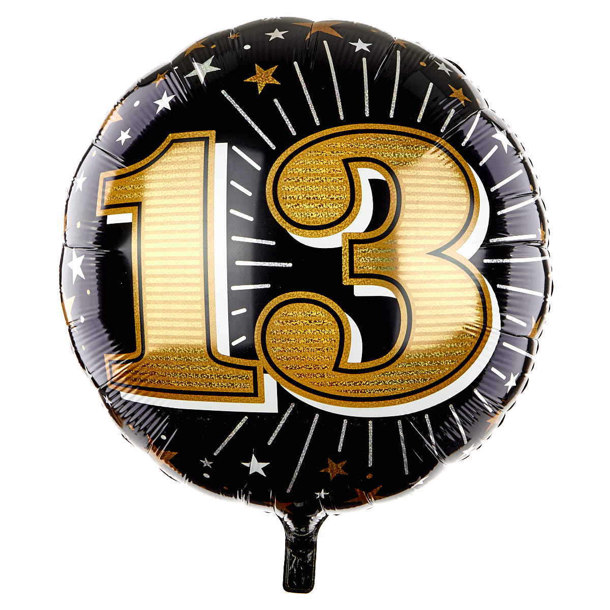 31 Inch 13th Birthday Helium Balloon - Gold