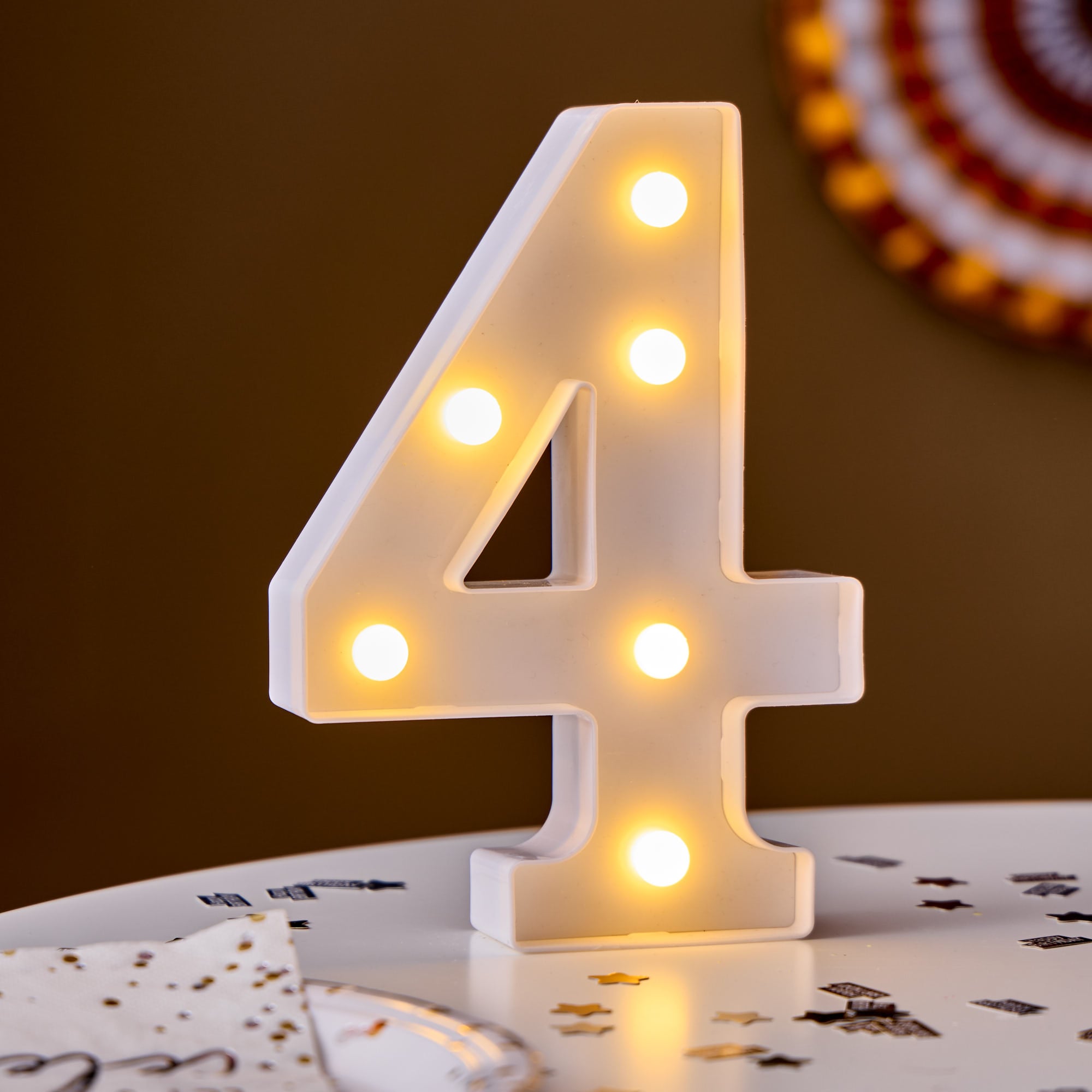 LED Number 4 Light