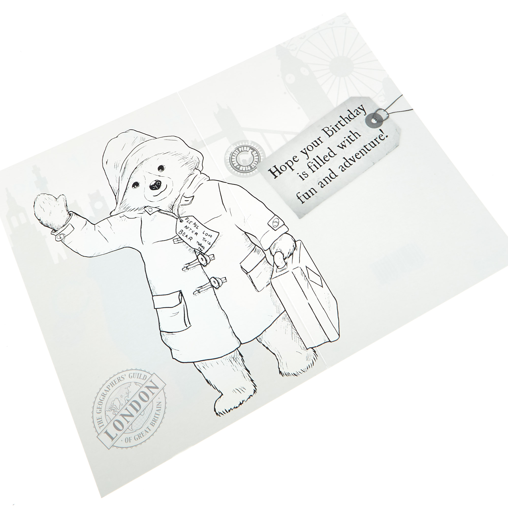 Paddington Bear Birthday Card
