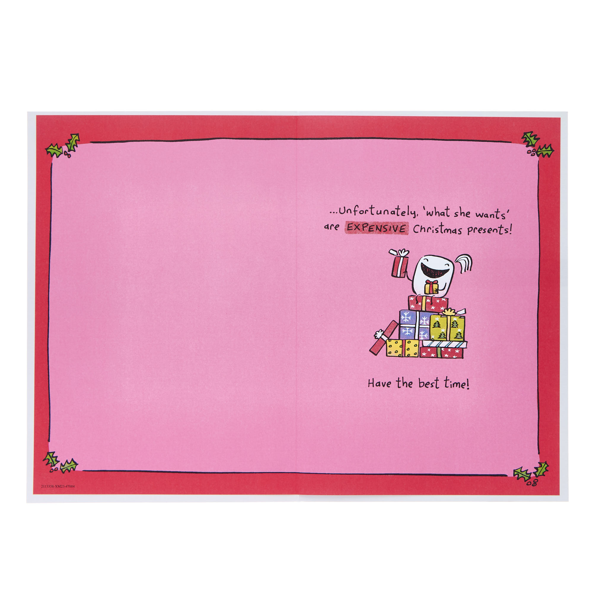 Daughter Strong-Willed & Independent Christmas Card