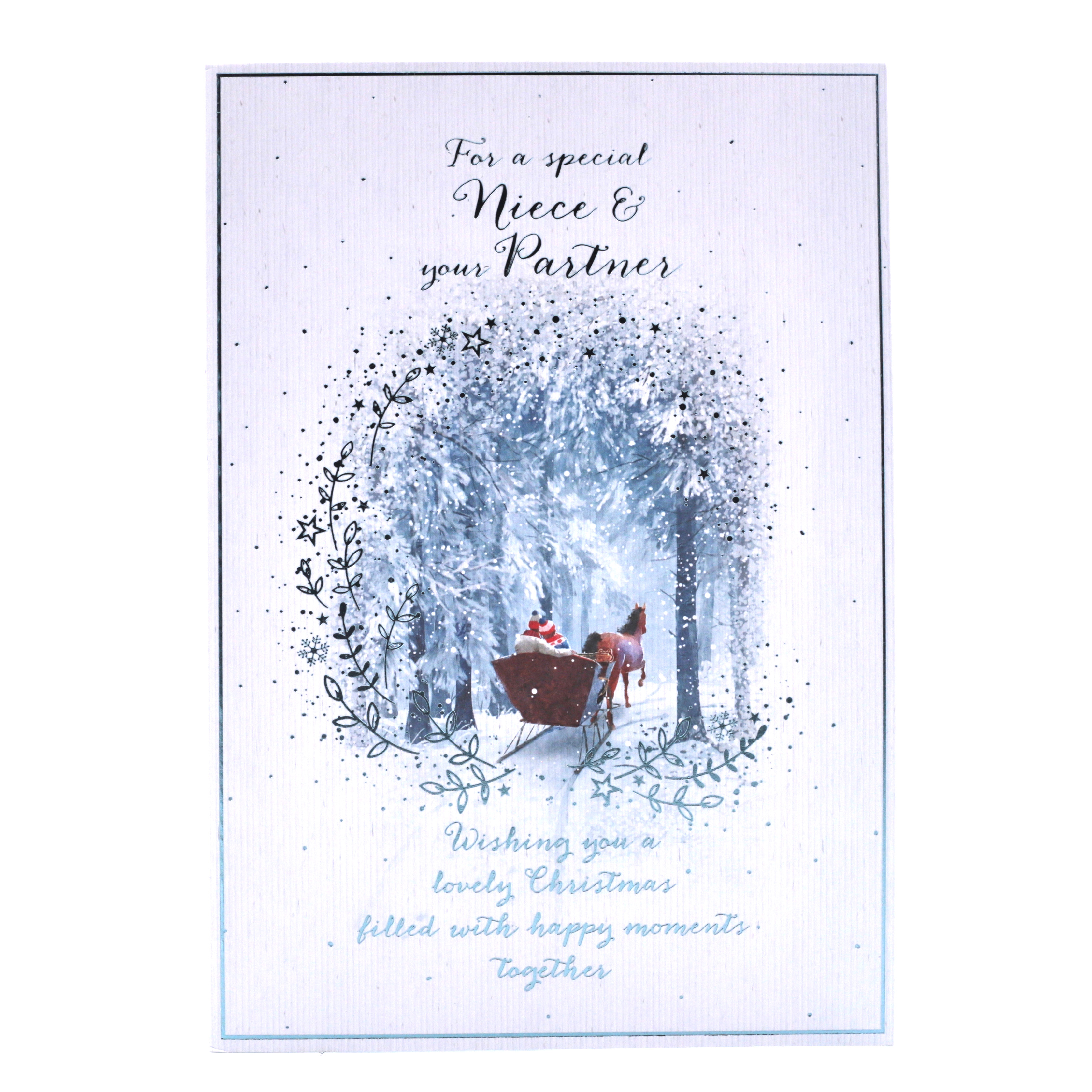 Christmas Card - A Special Niece & Your Partner