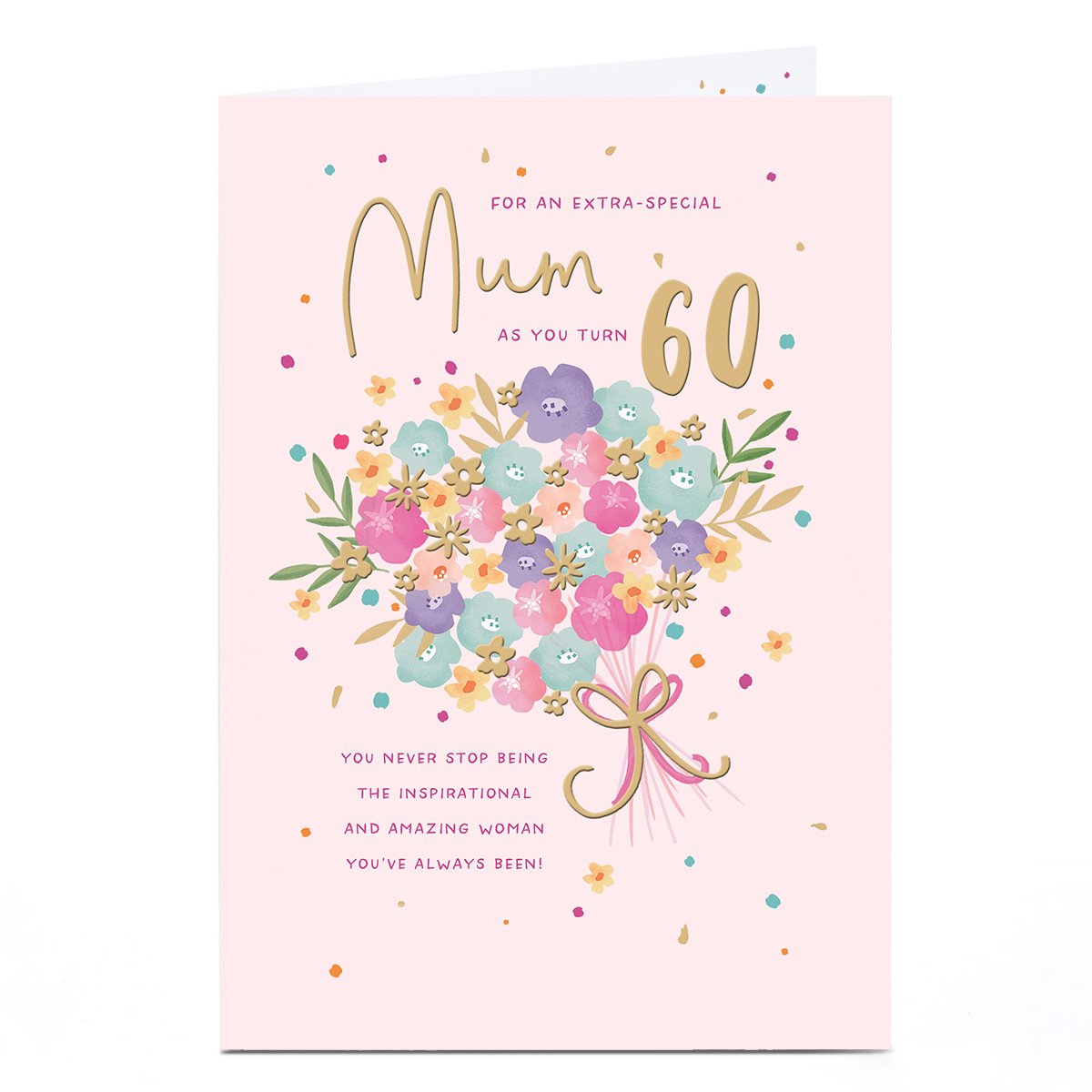 60th Birthday Card - Inspirational and Amazing Role Model, Mum