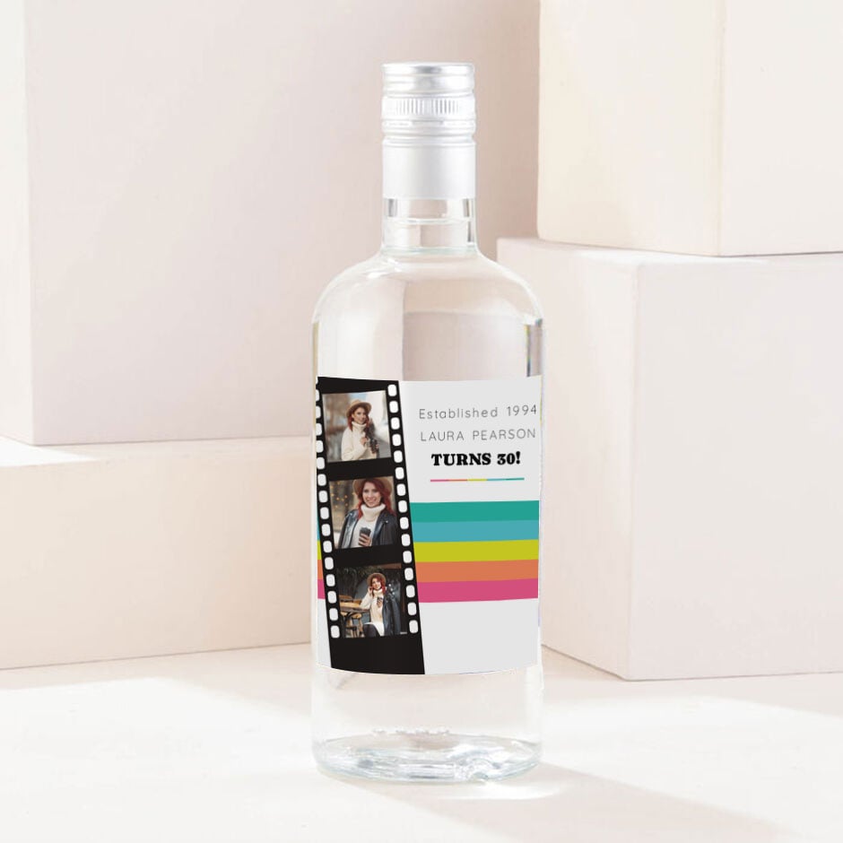 Personalised Photo Gin - Polaroid Strip