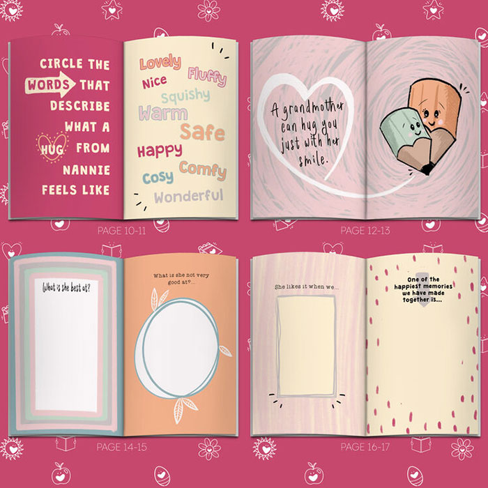 Fill in Your Words for Grandma A5 Personalised Book