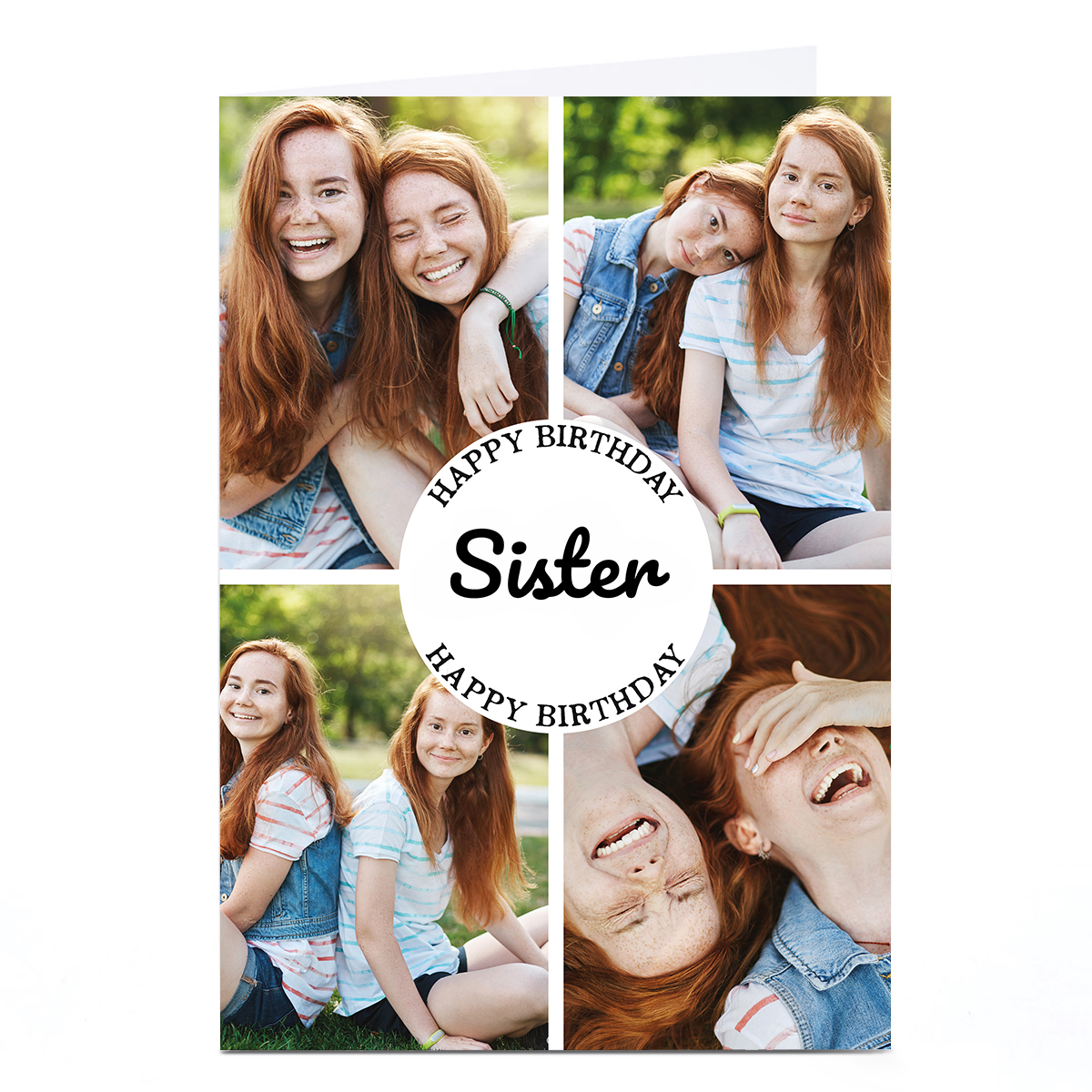 Photo Birthday Card - Any Relation 4 Photos