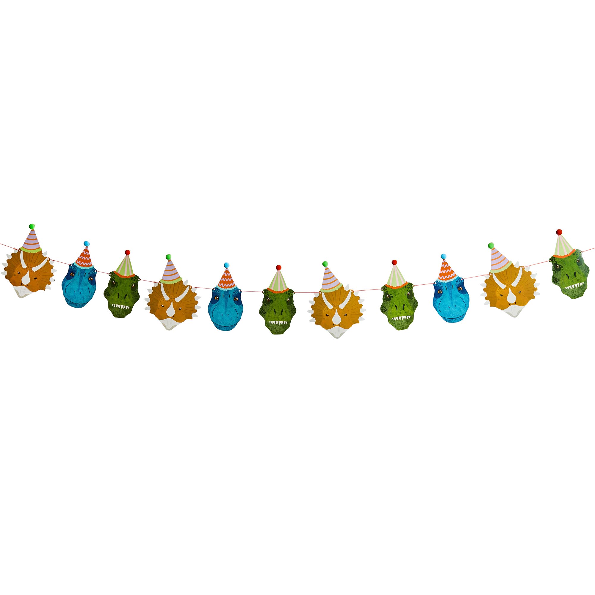 Party Dinosaur Card Garland