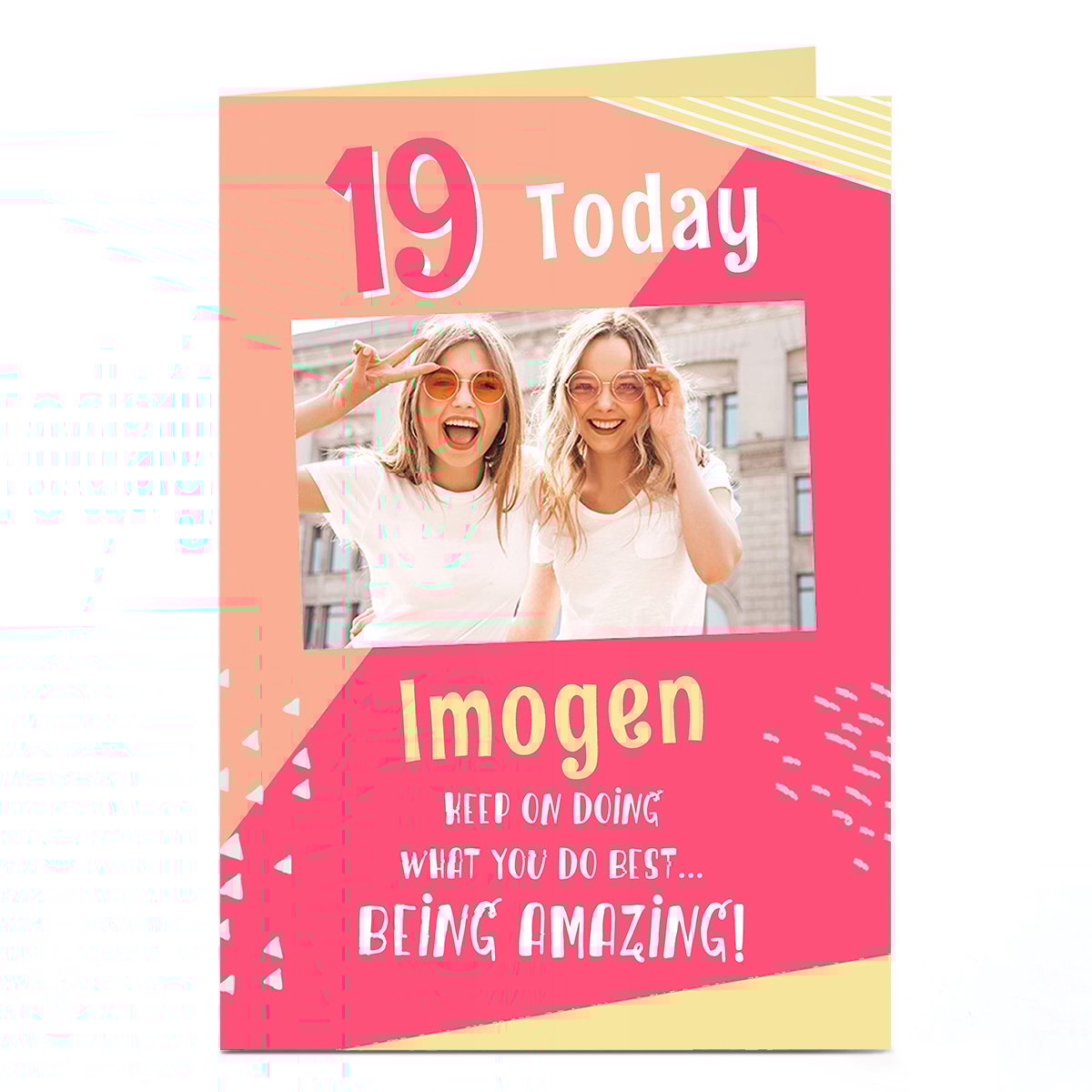 Photo Birthday Card - Doing What You Do Best..., Editable Age