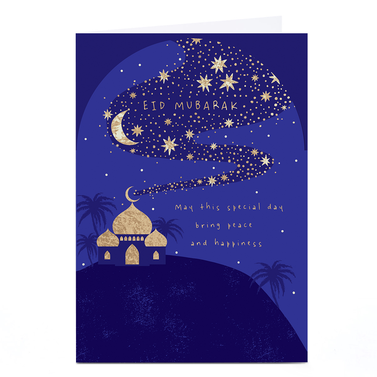 Eid Card - Eid Mubarak Peace And Happiness