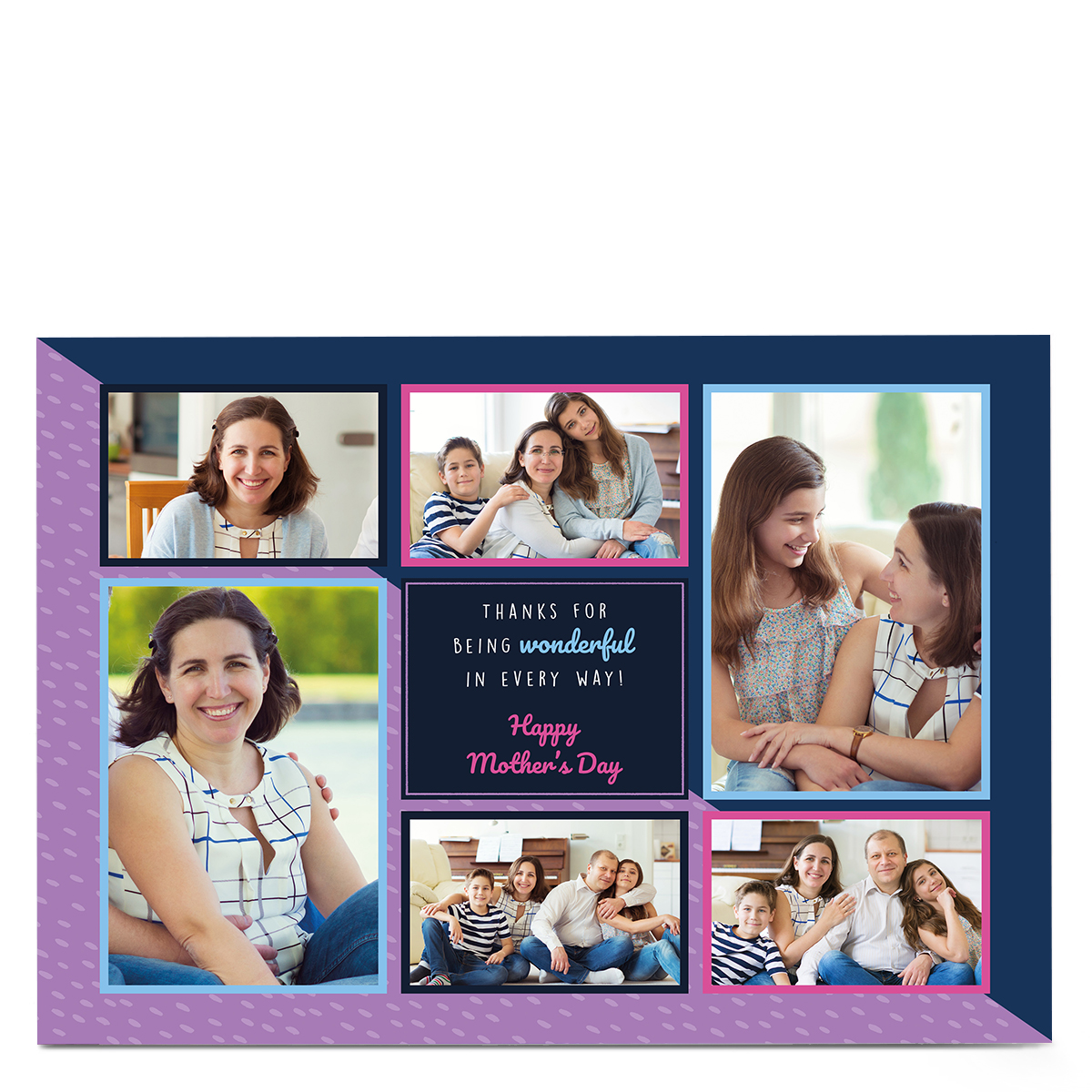  Personalised Mother's Day Photo Card - Thanks for being Wonderful