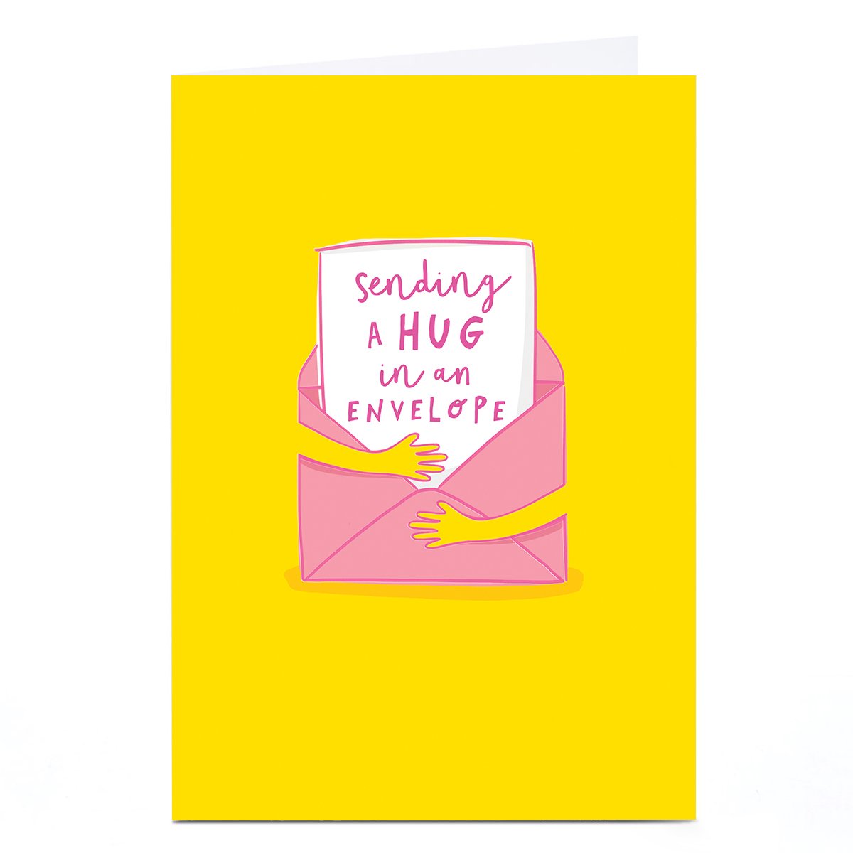 Personalised Card - Sending a Hug in an Envelope