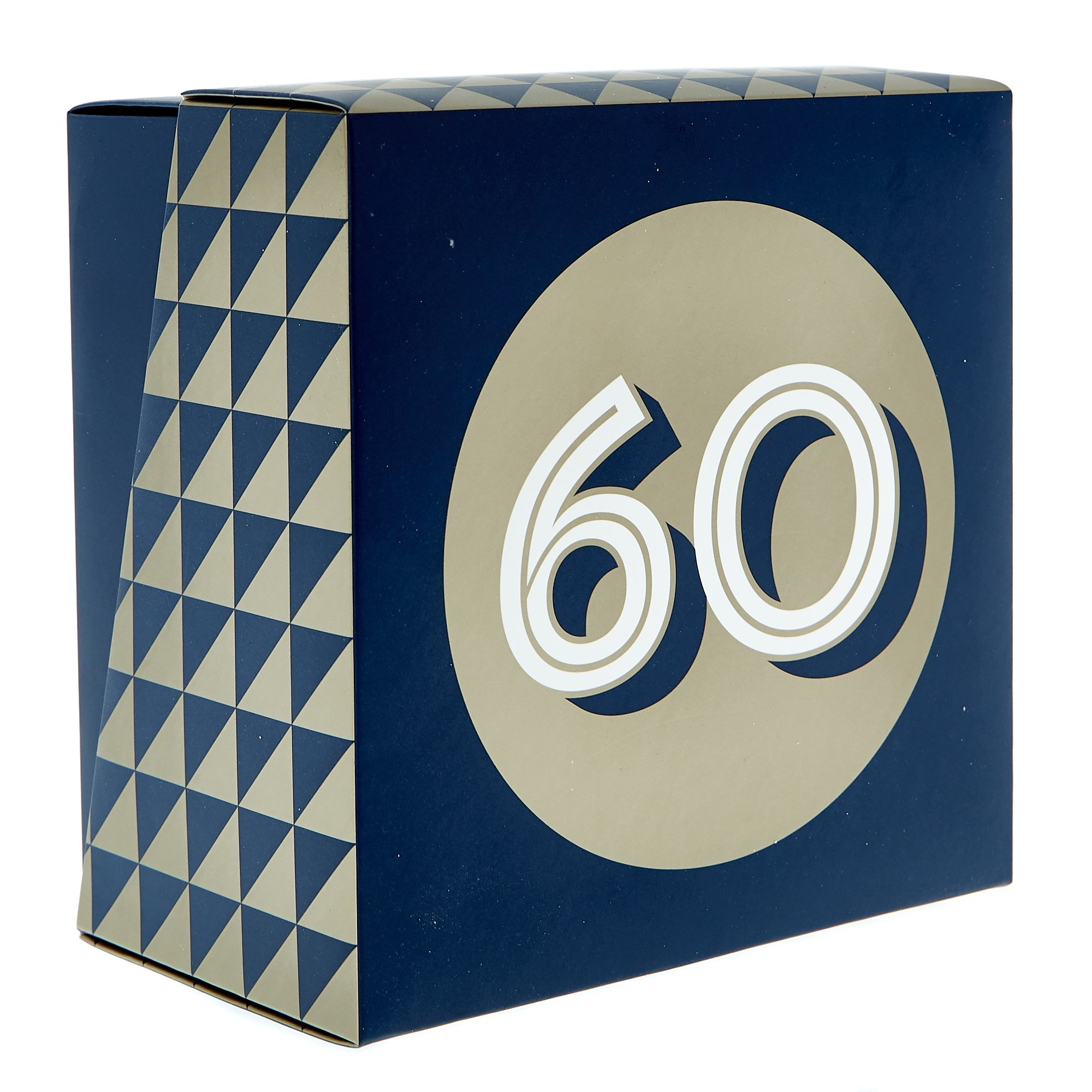 60th Birthday Mug In A Box - Blue & Gold 