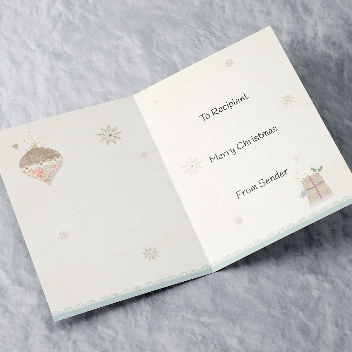 Personalised Christmas Card - Special Sister