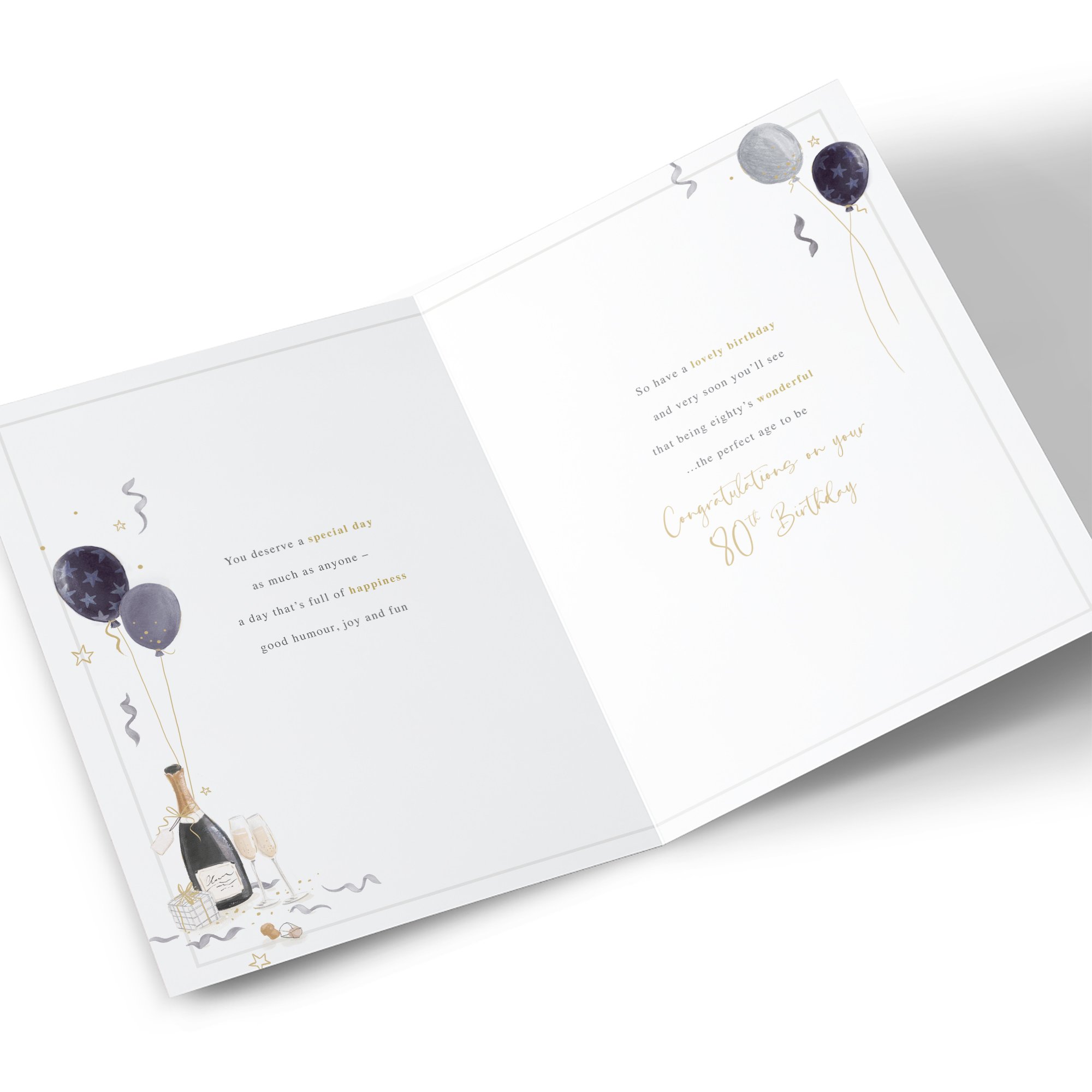 80th Birthday Card - Pull Out All The Stops Celebrations