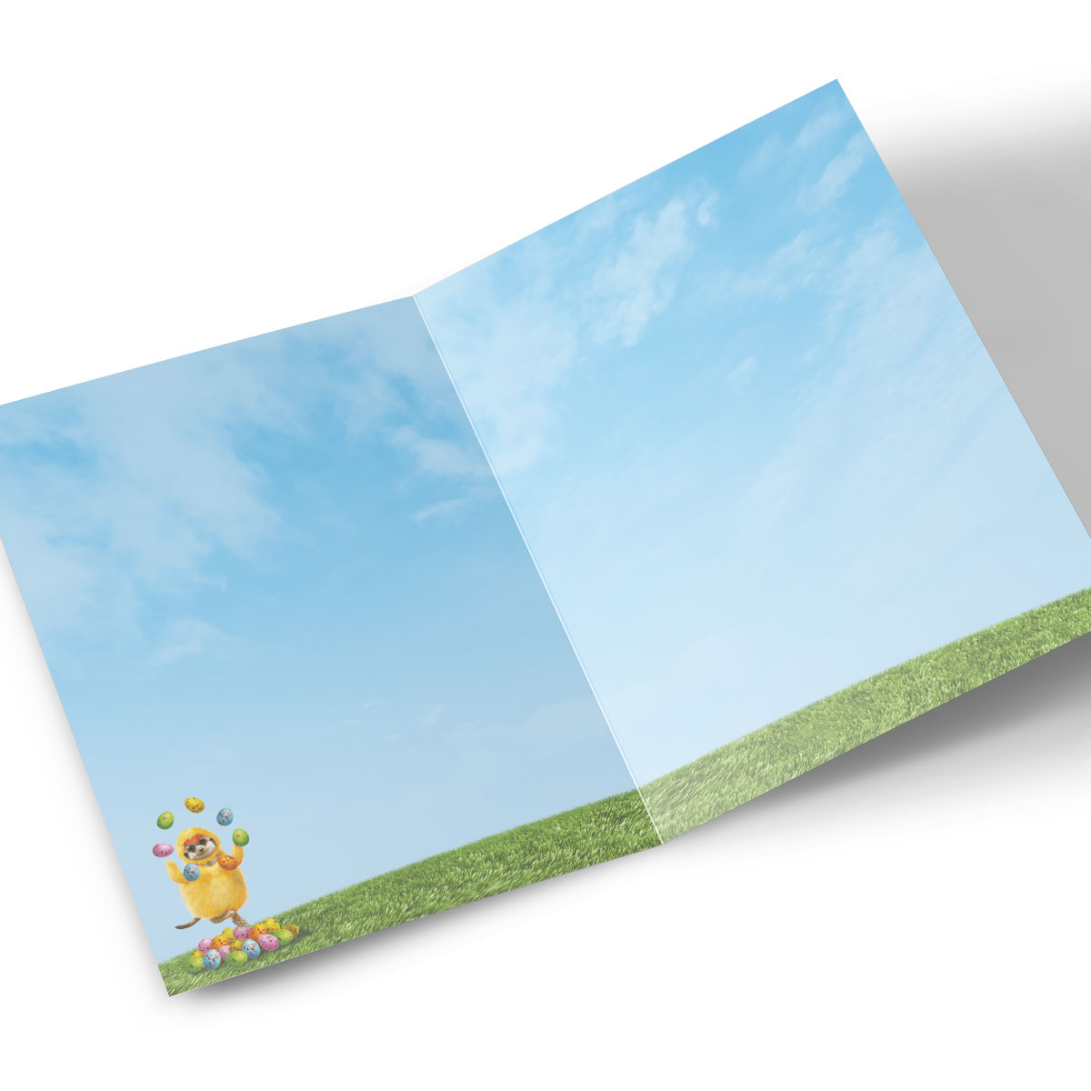 Personalised Easter Card - Juggling Meerkat