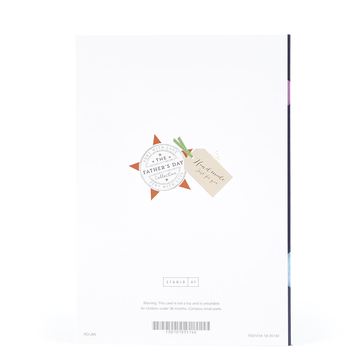 Father's Day Card - Handmade Dad Sticker & Photo