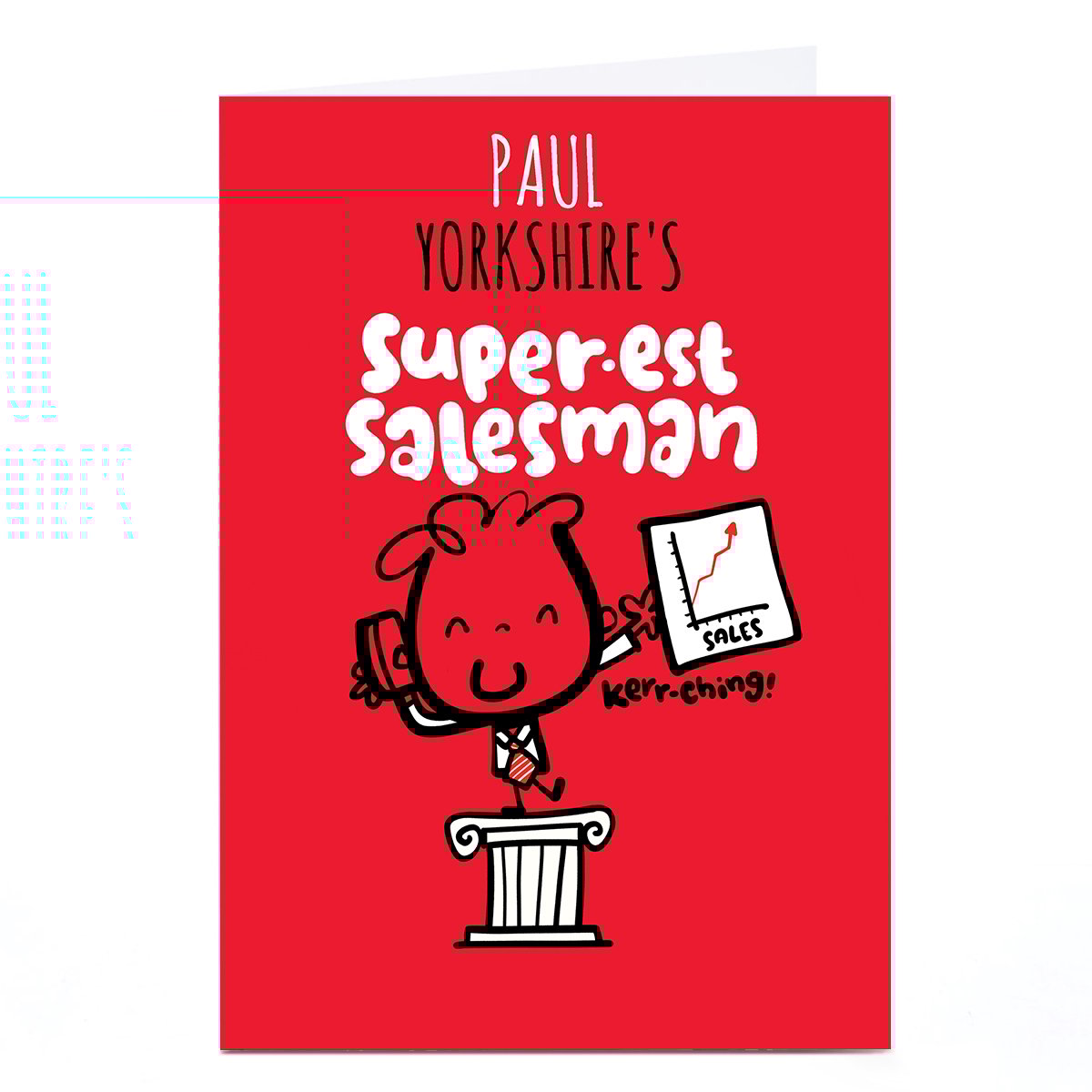 Personalised Fruitloops Everyday Card - Super-Est Salesman