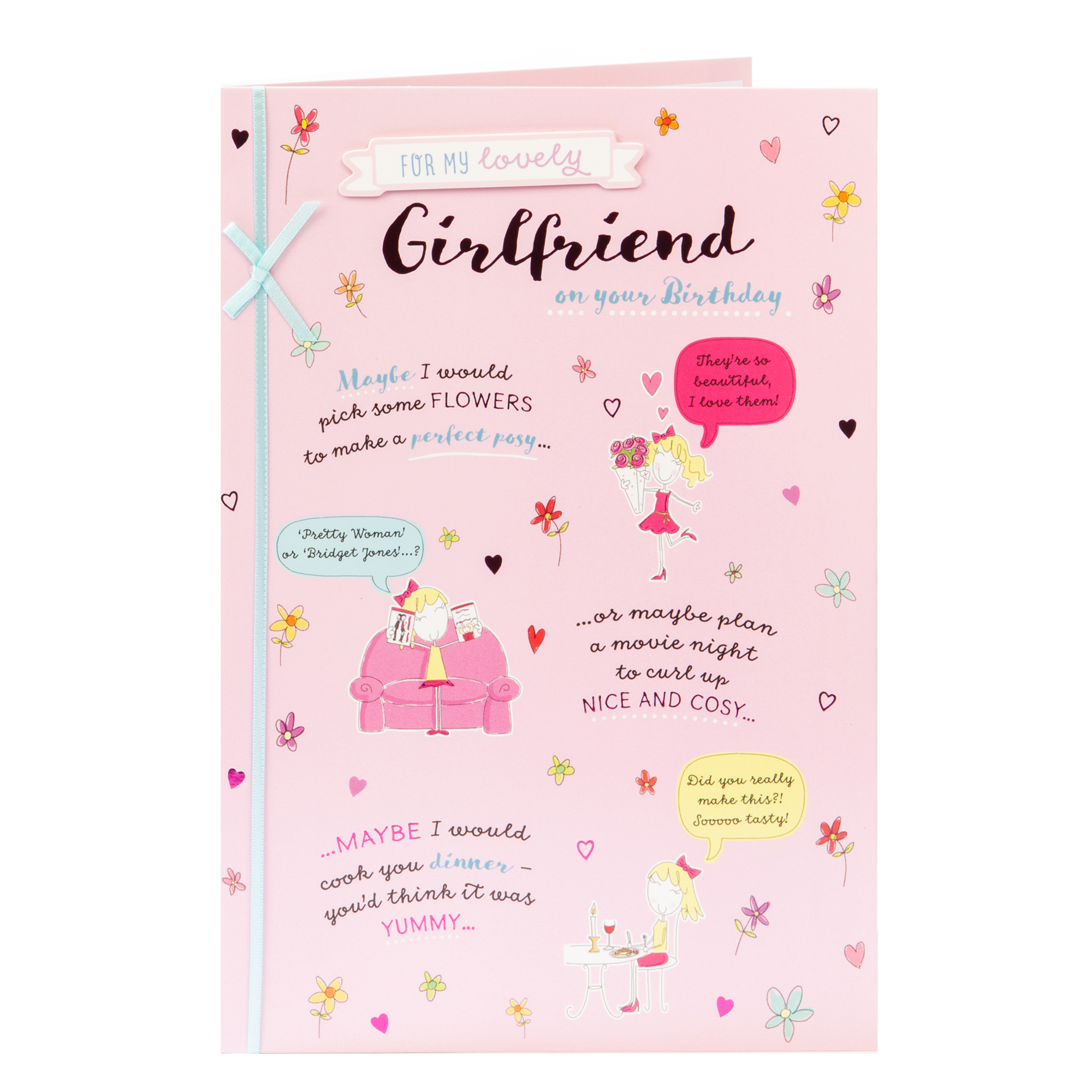 Birthday Card - For My Lovely Girlfriend 