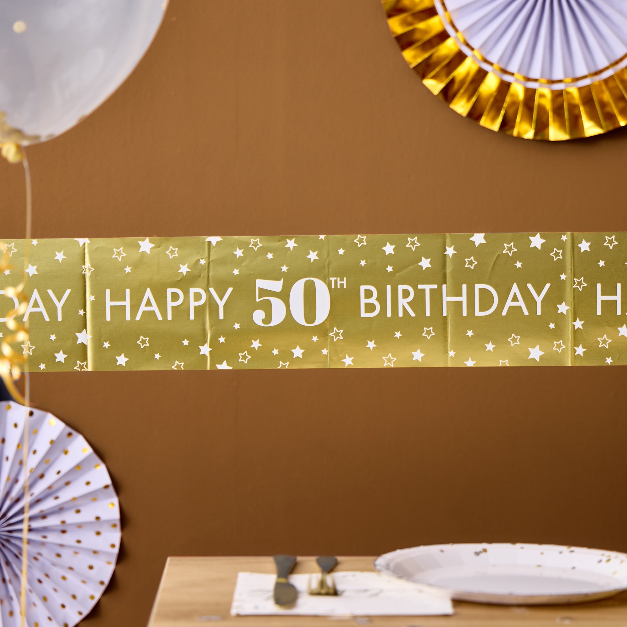 Happy 50th Birthday Banner