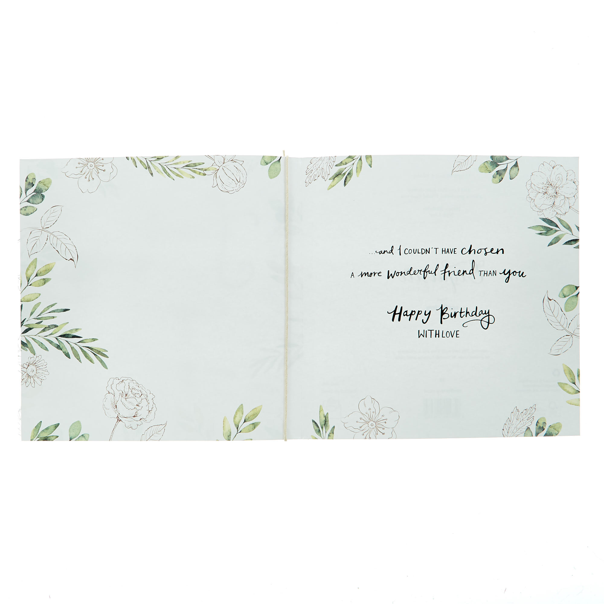 Exquisite Collection Birthday Card - Friends Are Family You Choose
