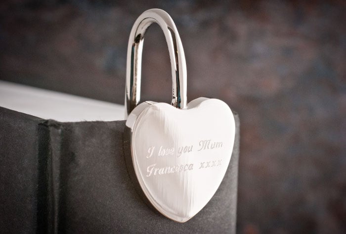 Personalised Engraved Silver Heart-Shaped Bookmark