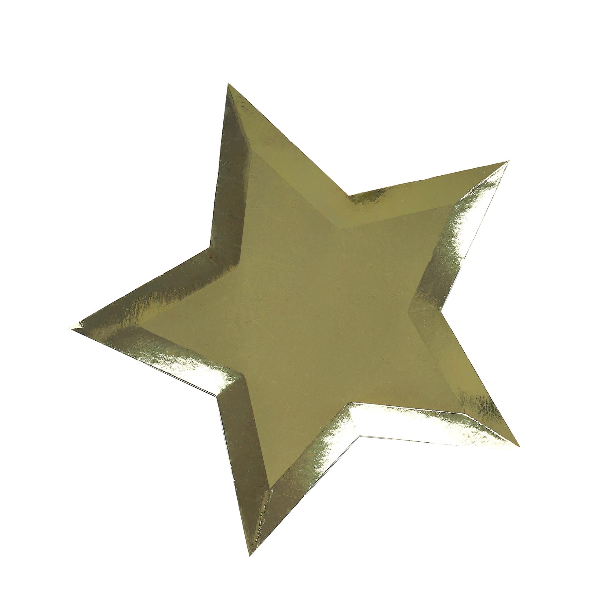 Gold Star Paper Plates - Pack of 8