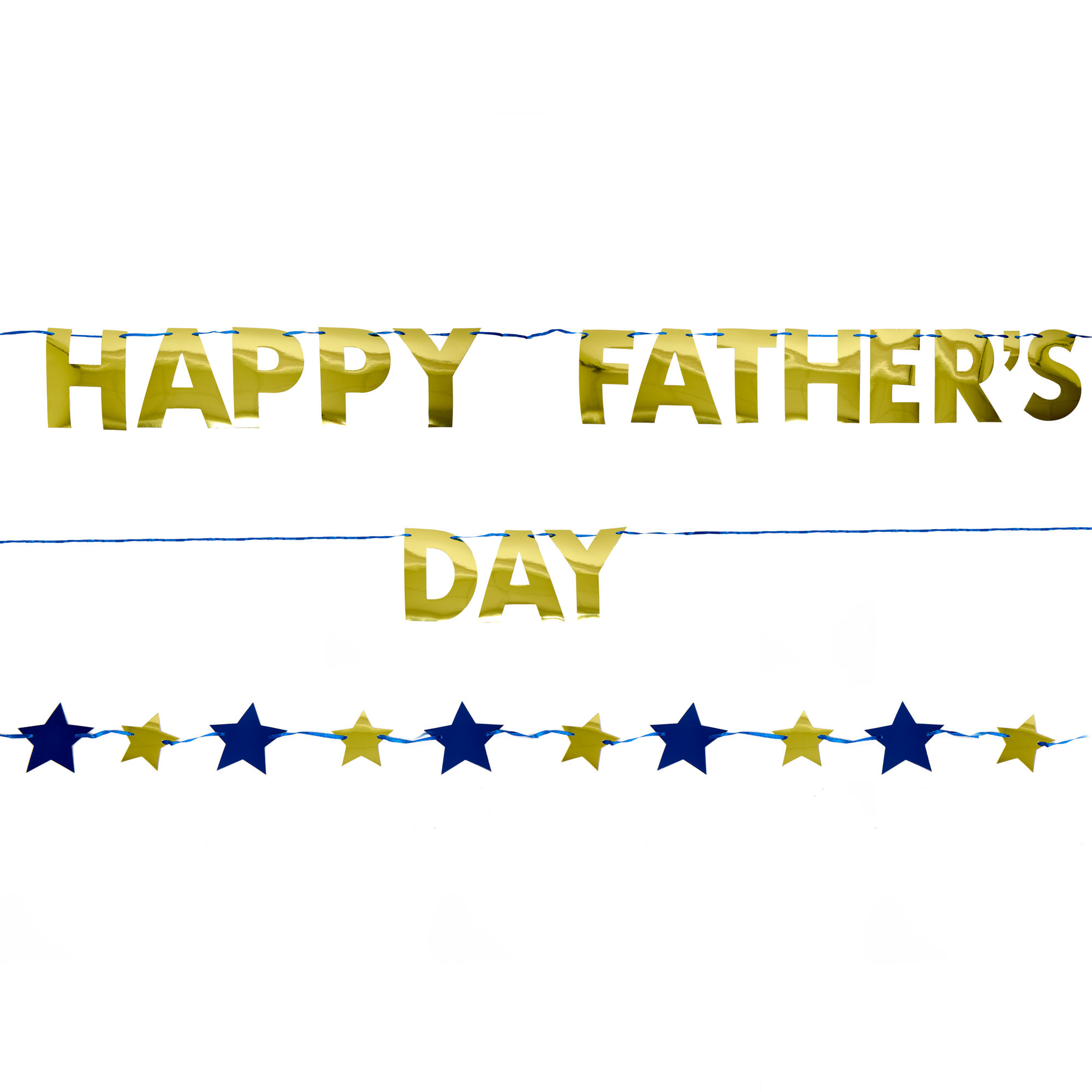 Happy Father's Day & Stars Banners - Pack of 2