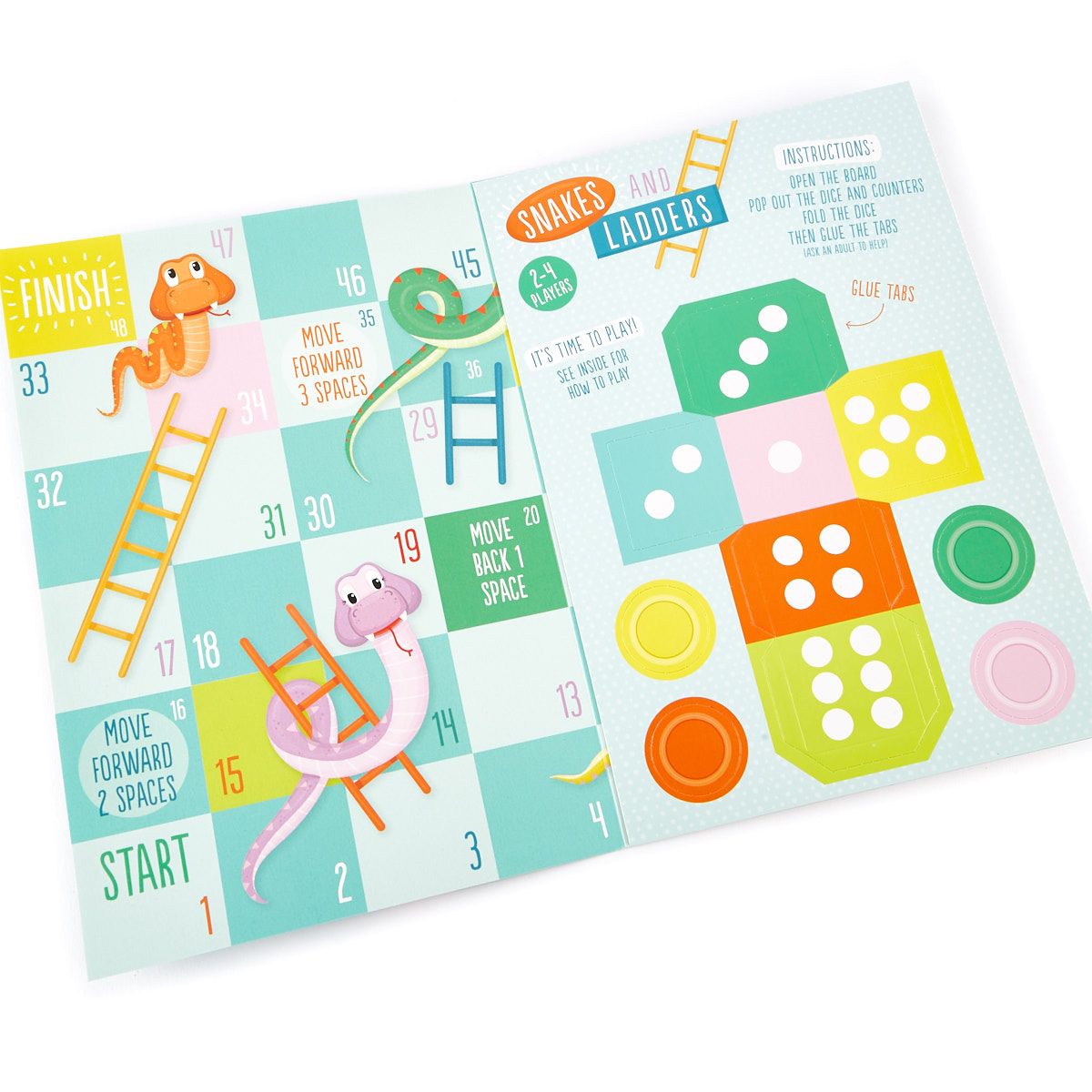 5th Birthday Card - Snakes & Ladders