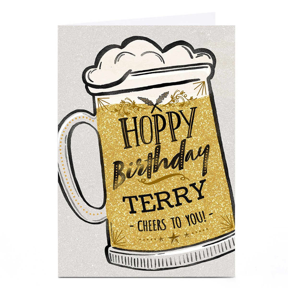 Personalised Birthday Card - Hoppy Birthday 