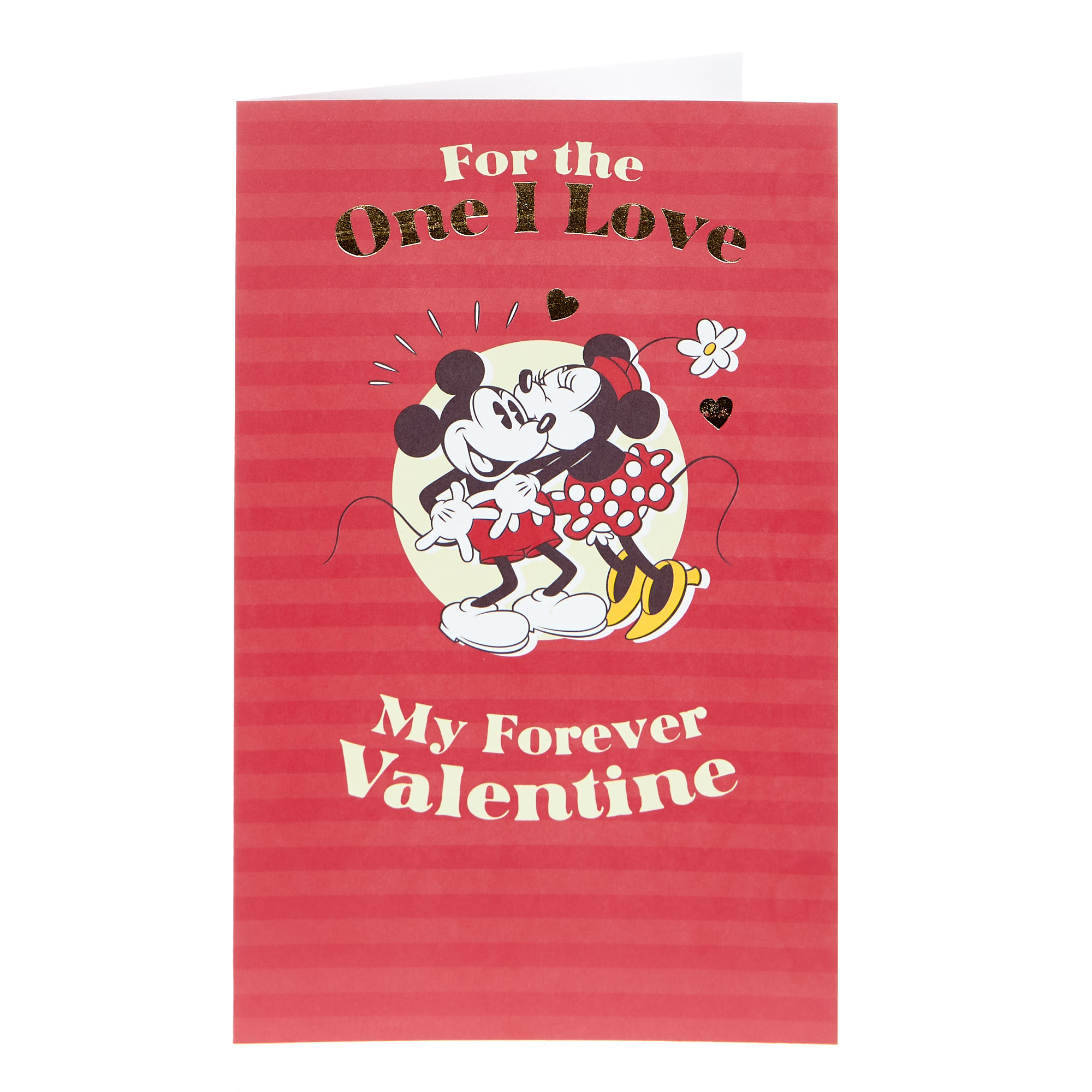 Disney Valentine's Day Card - One I Love Mickey & Minnie