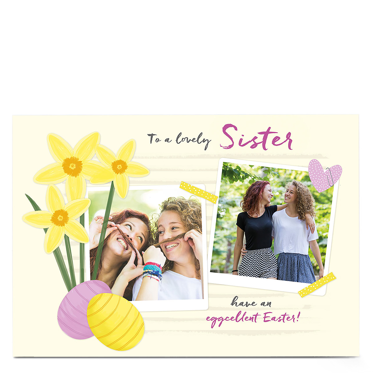 Photo Upload Easter Card - Have An Eggcellent Easter