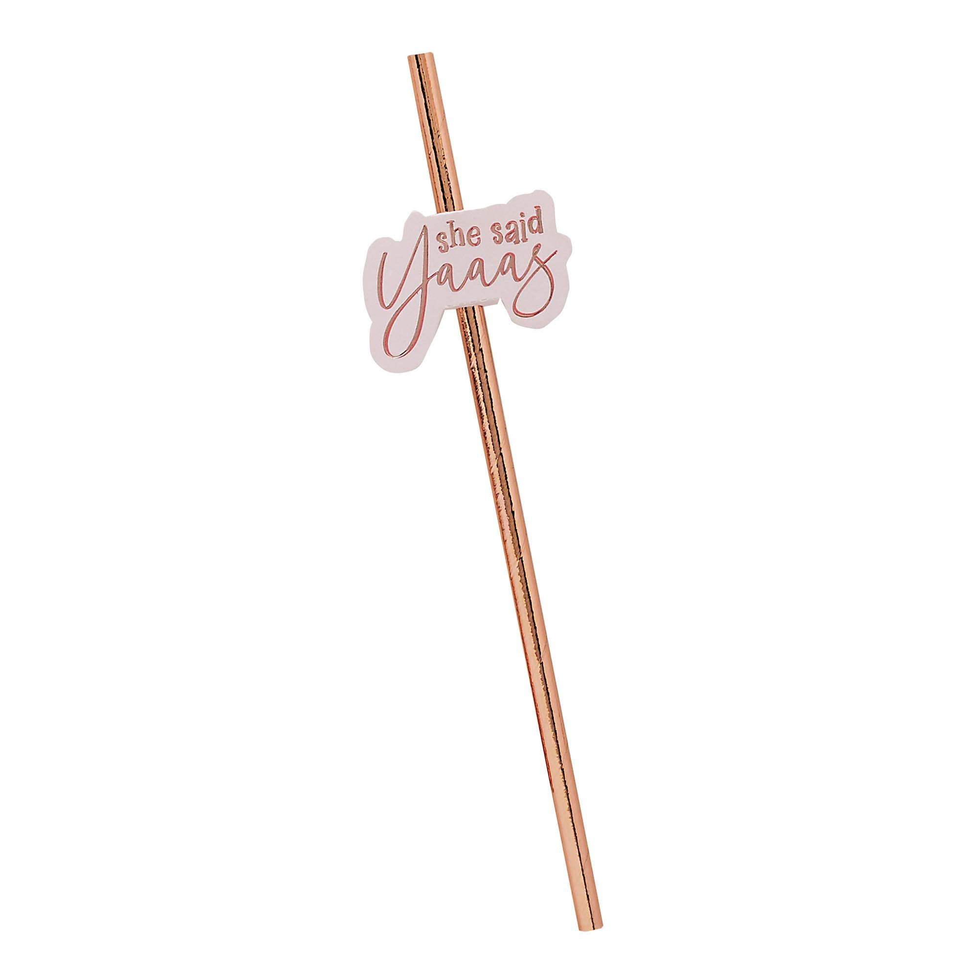 She Said Yaaas Paper Straws - Pack of 16