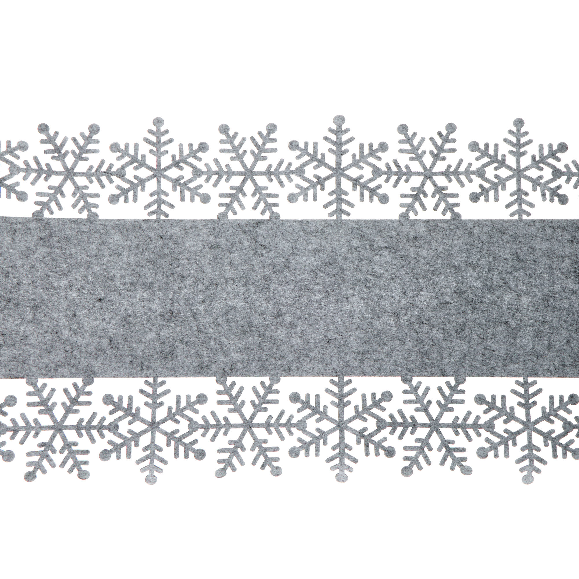 Grey Felt Christmas Table Runner