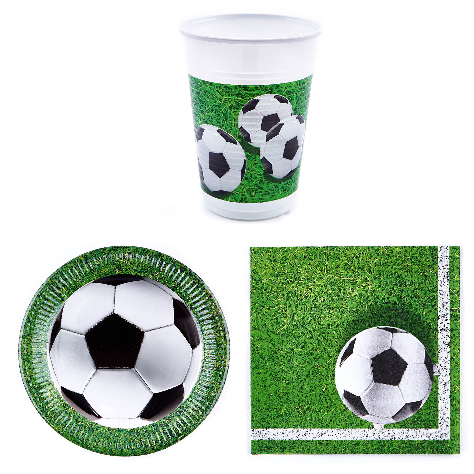 Football Party Tableware Bundle - 8 Guests