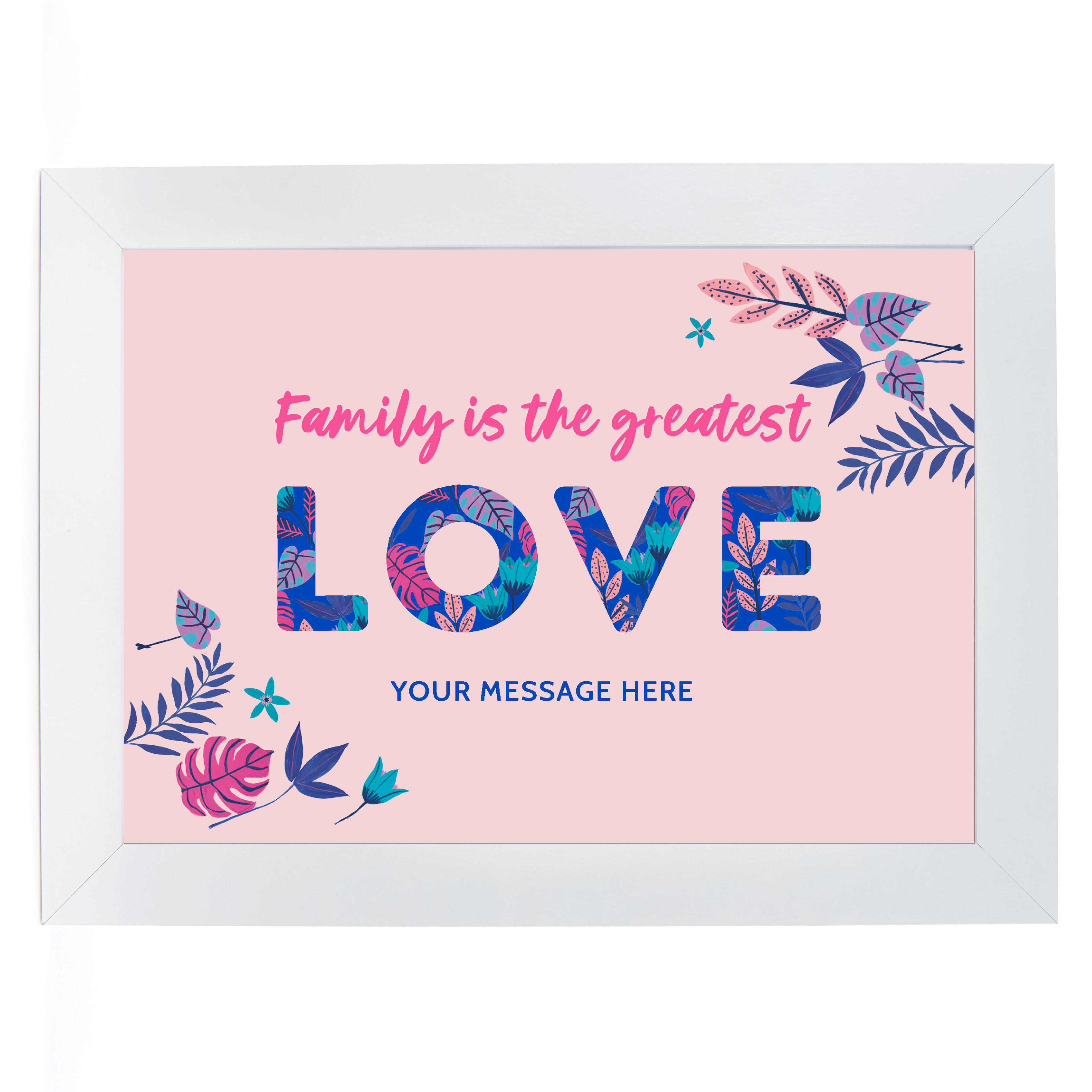 Personalised Mother's Day Print - Family is the Greatest Love