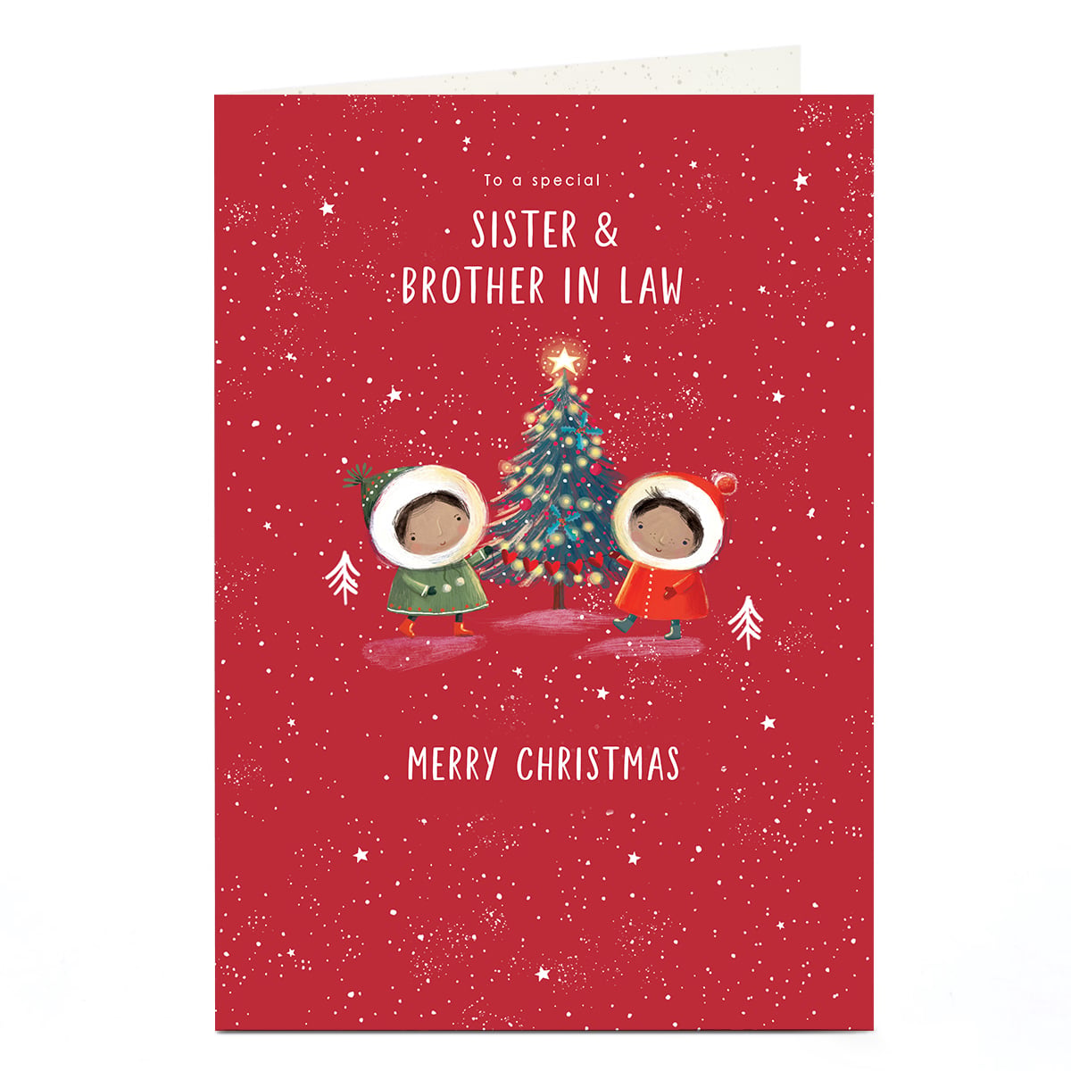 Christmas Card - Bundled Up Couple, Sister & Brother In Law