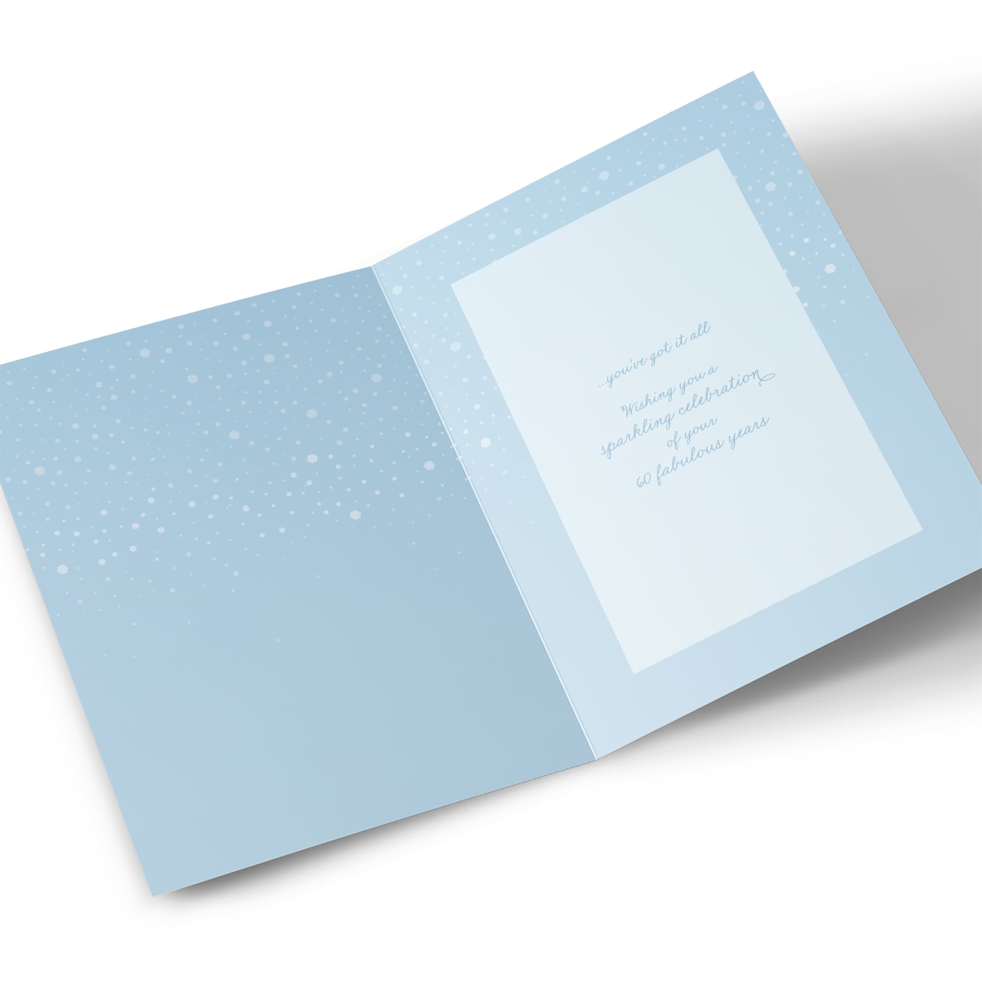 60th Birthday Card - Glamour Style Elegance