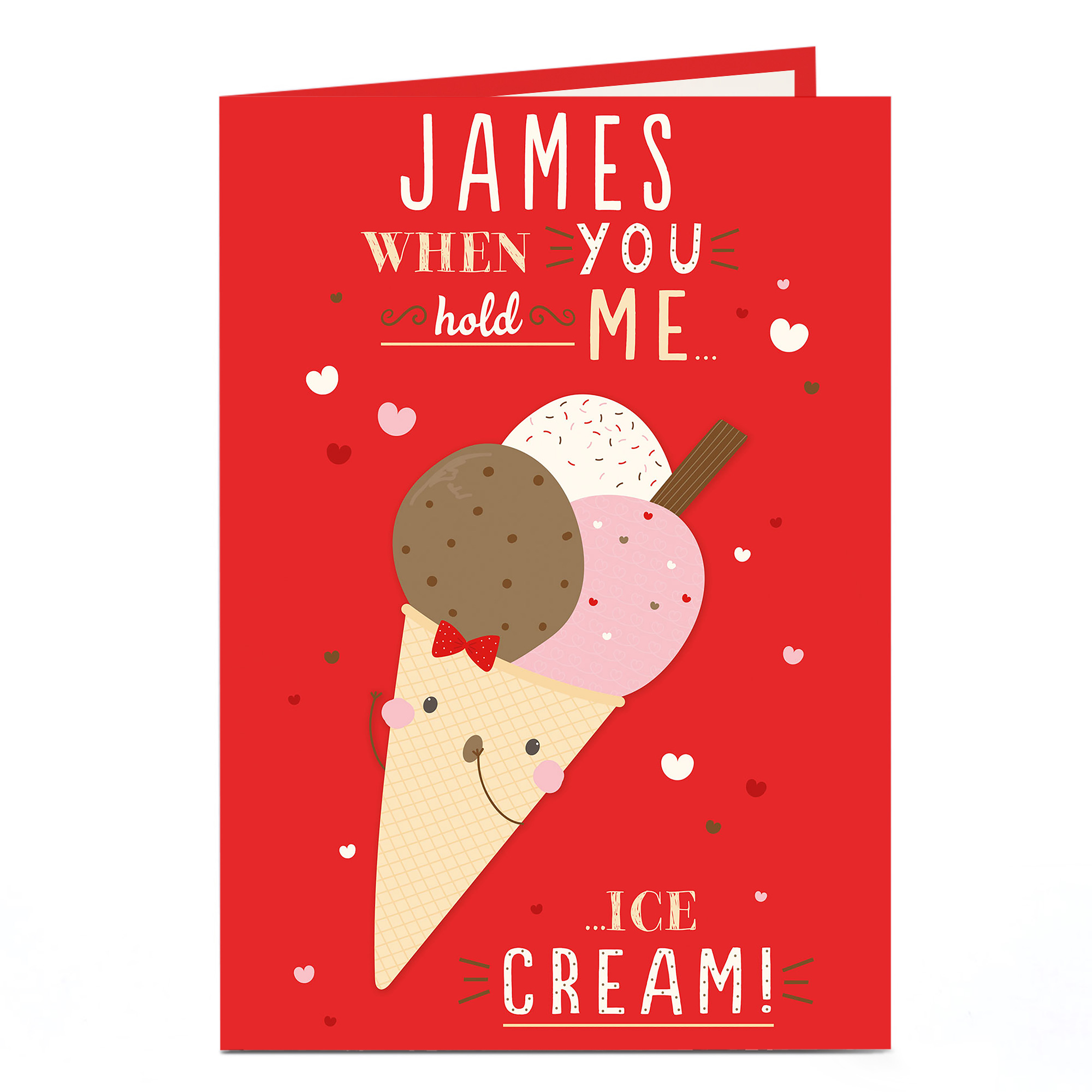 Personalised Card - When You Hold Me ...
