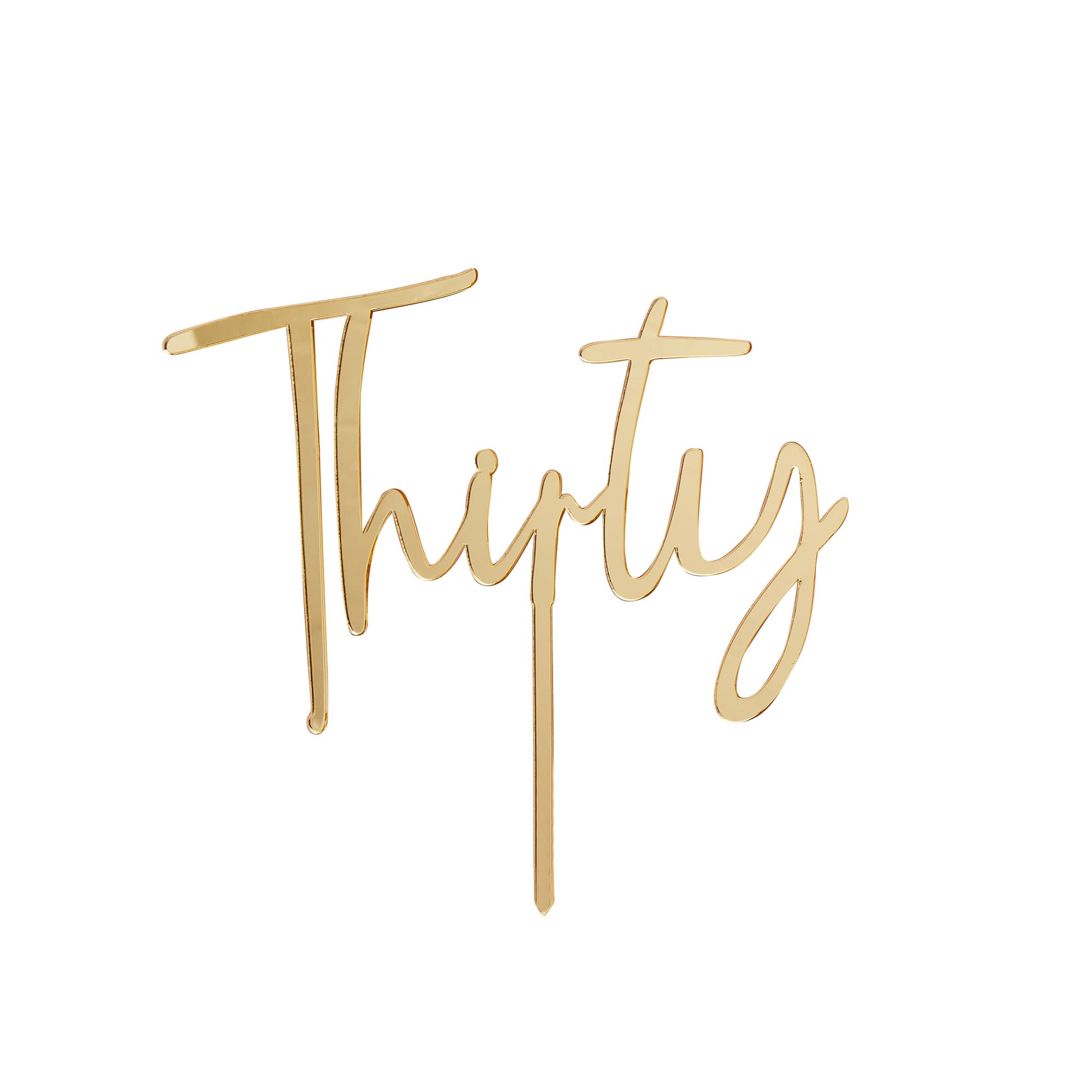 Gold Special Age Acrylic Cake Topper - Choose Your Milestone