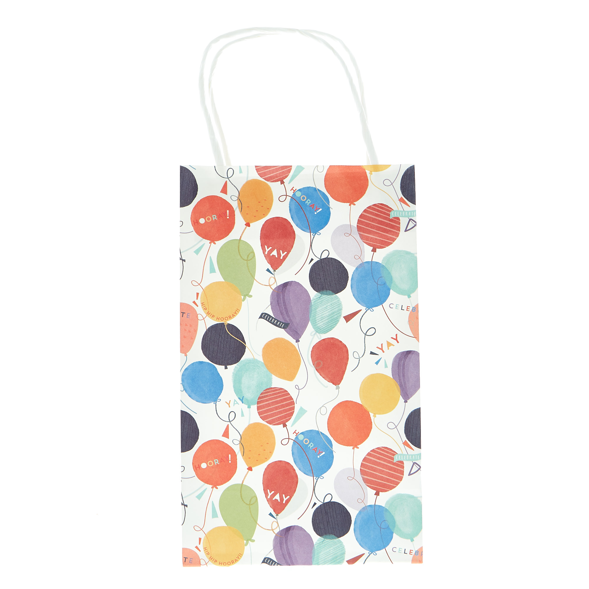 Paper Rainbow Balloon Party Bags - Pack of 6