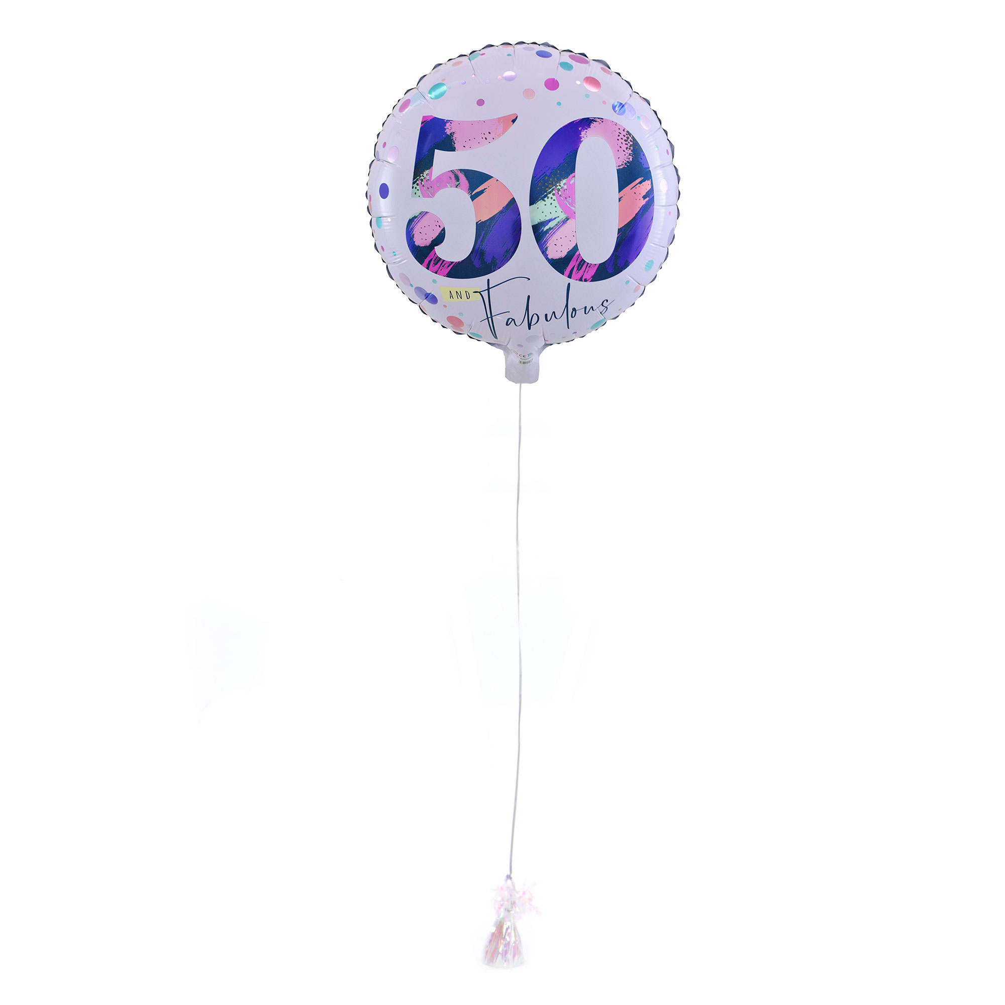 Fabulous 50th Birthday Balloon & Lindt Chocolates - FREE GIFT CARD!