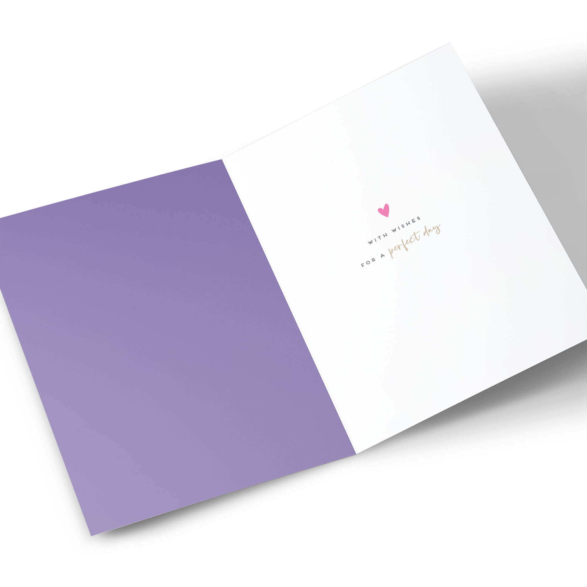 Birthday Card - Lilac and Gold Script, Stepdaughter