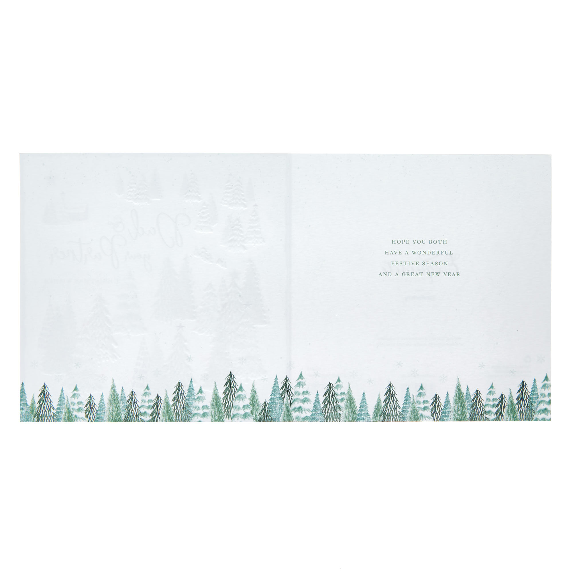 Exquisite Dad & Partner Trees Christmas Card