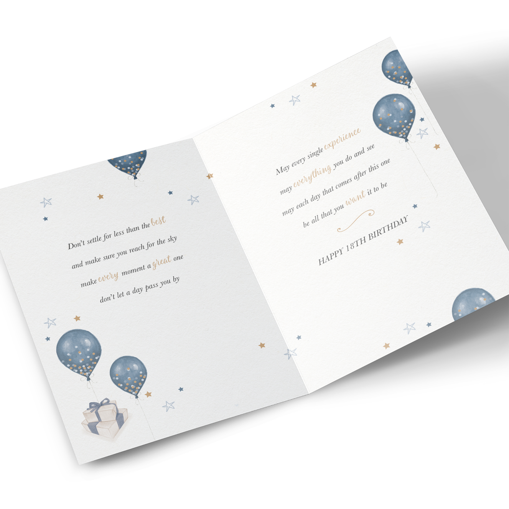 18th Birthday Card - Blue World to Explore