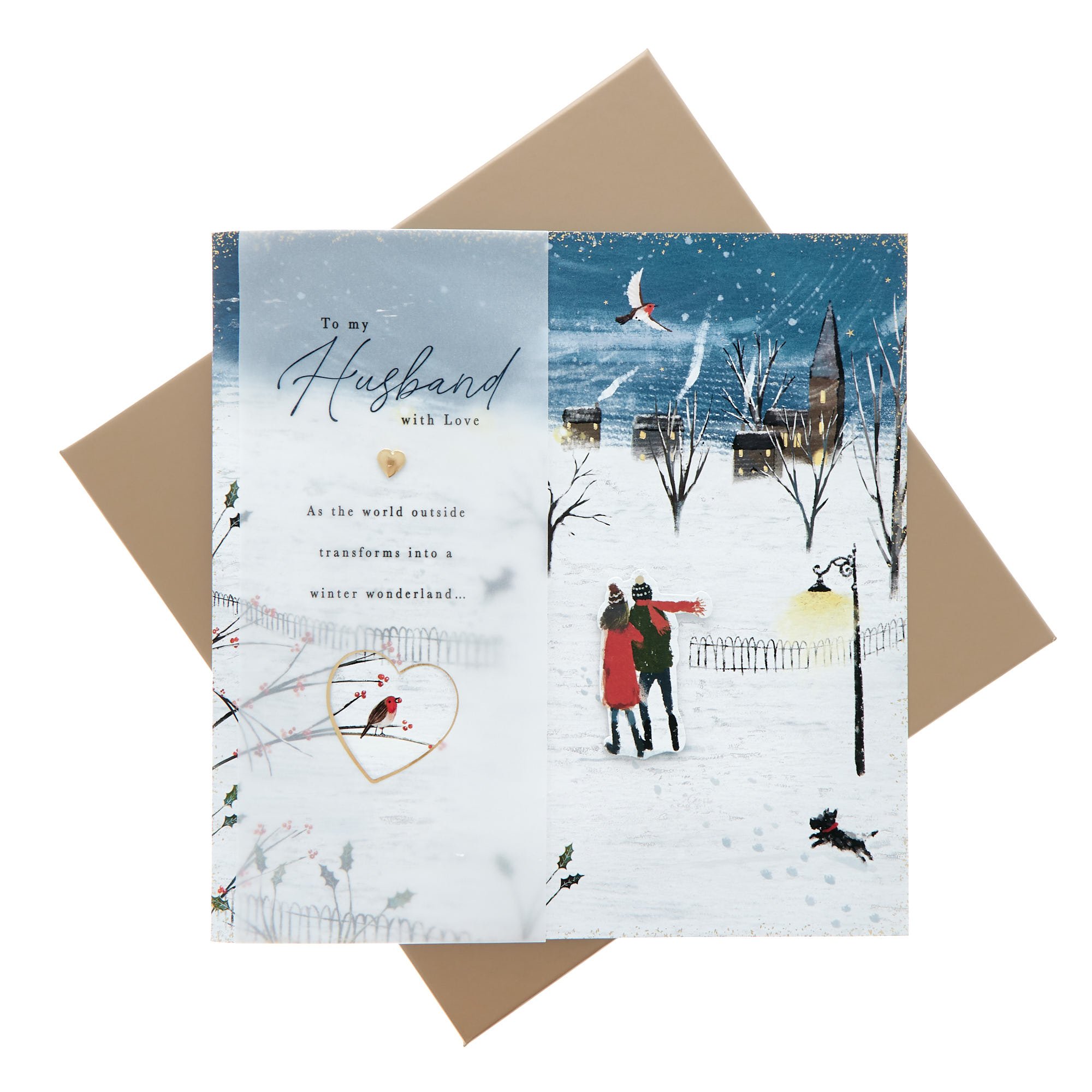 For My Husband With Love Premium Boxed Christmas Card