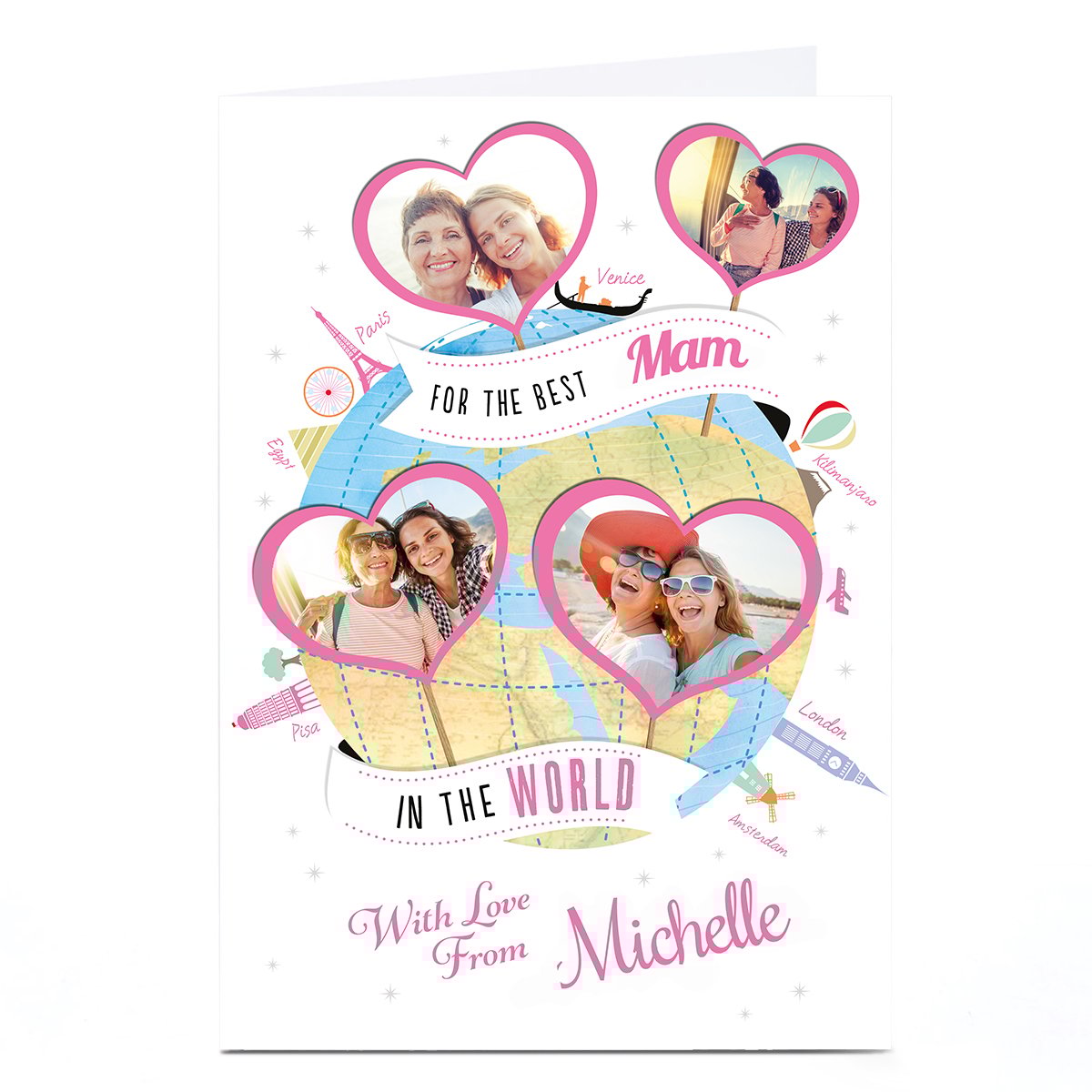 Photo Card - Mam Best In The World With Love From